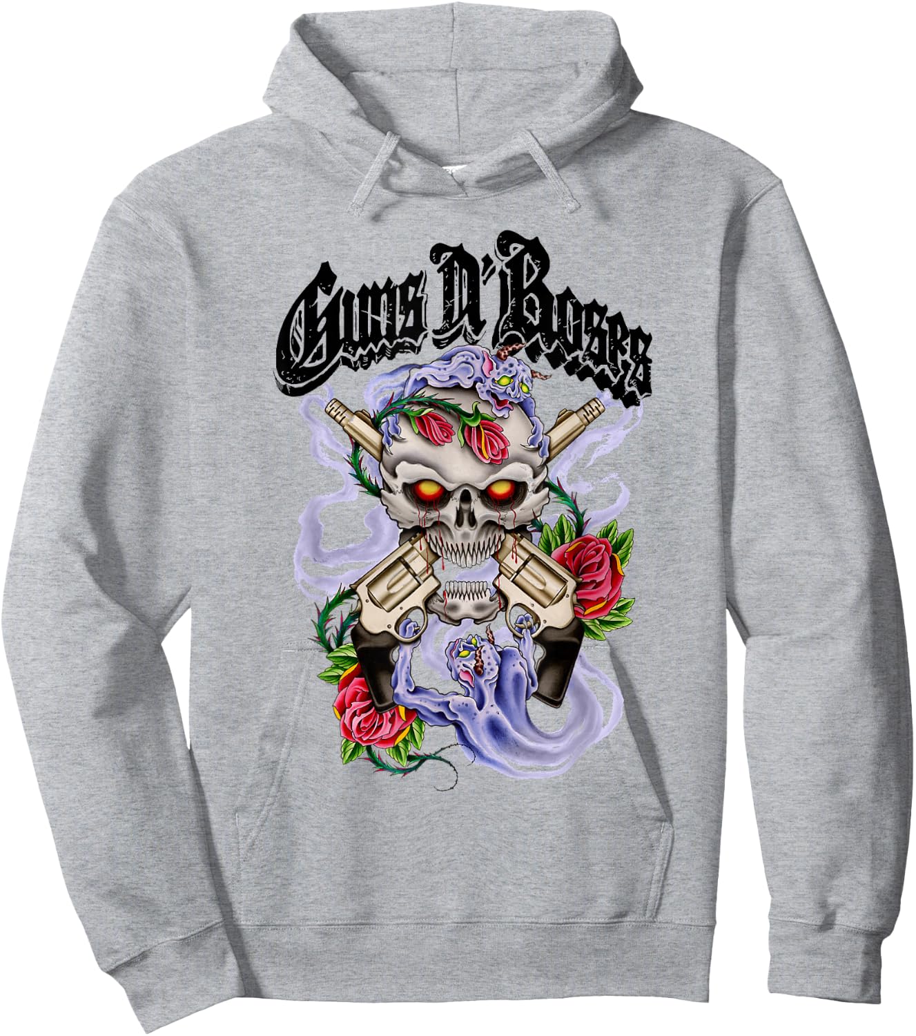 Guns N' Roses Official Guns N' Demons Purple Smoke Hoodie - Hoodie | Ash