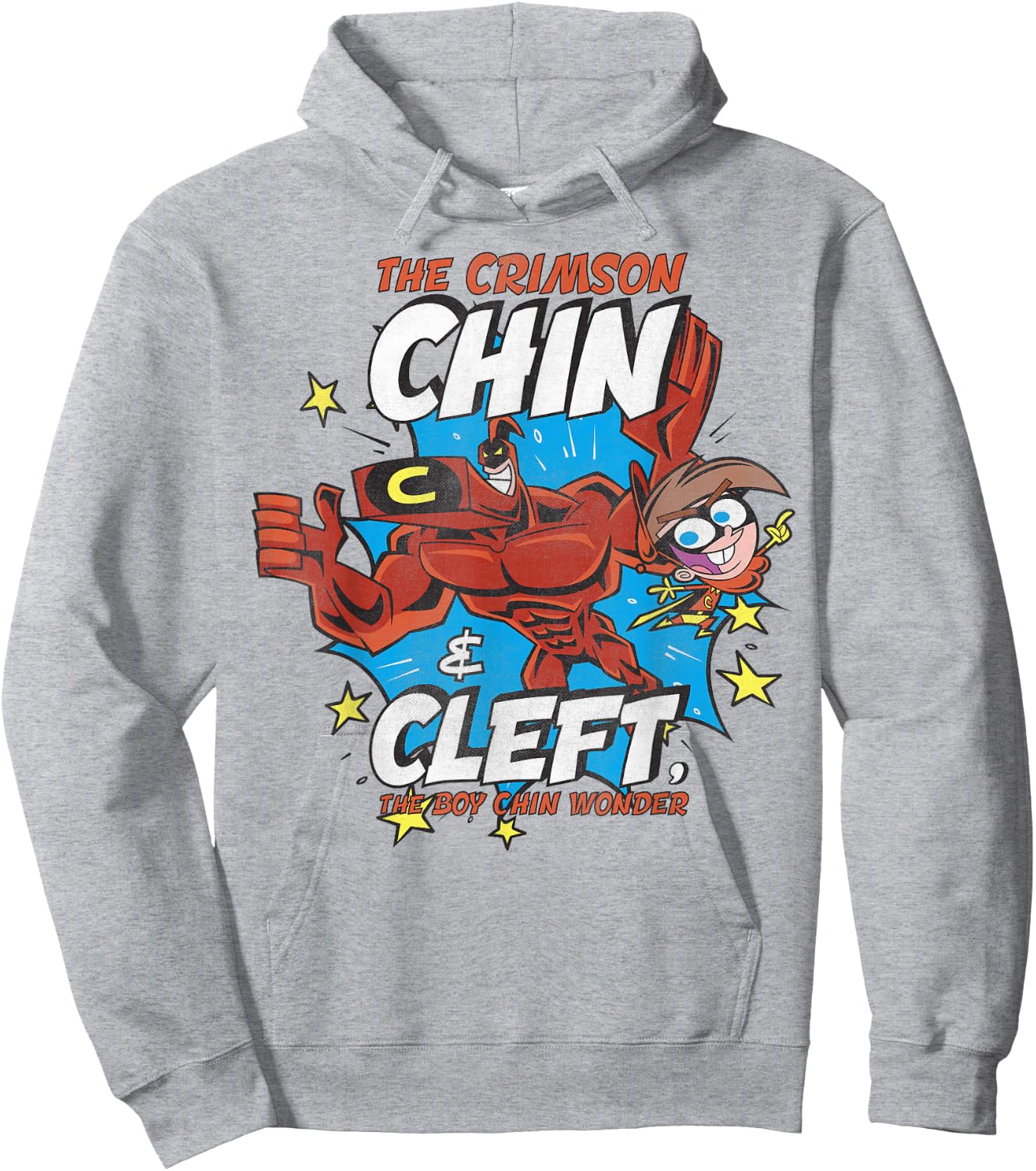 Nickelodeon The Crimson Chin And Cleft, The Boy Wonder Hoodie - Hoodie | Ash