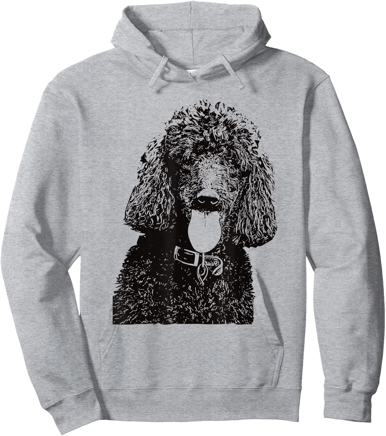 Poodle Face Shirt - Dog Mom or Dad Christmas Gift Men Women Girls Kids Hoodie - Hoodie | Ash