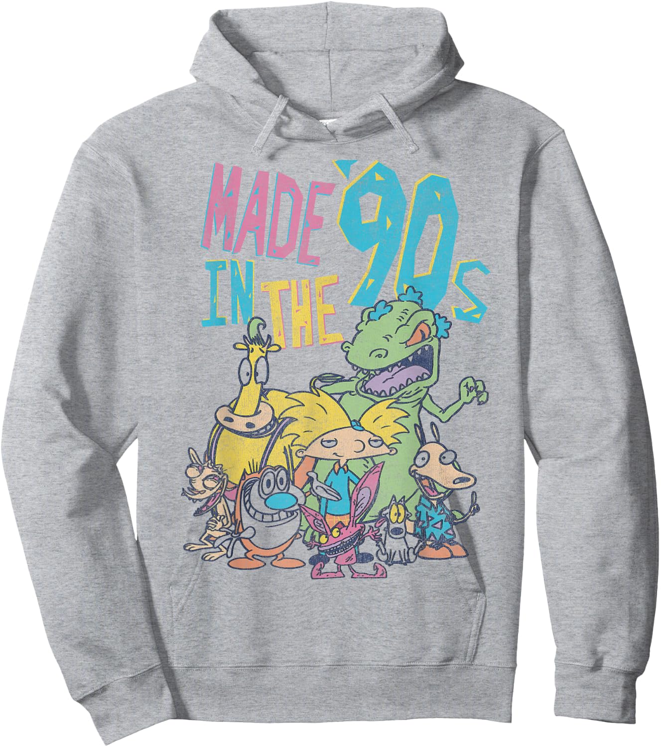 Nickelodeon Made in The 90s Character Hoodie - Hoodie | Ash