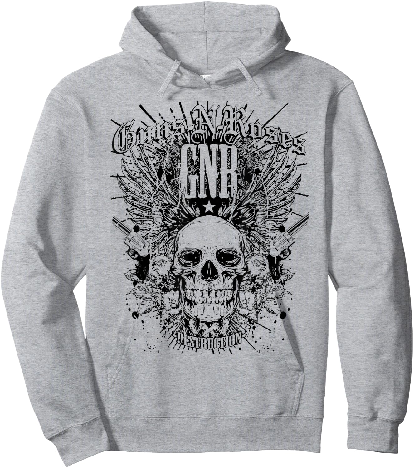 Guns N' Roses Official Destruction White Hoodie - Hoodie | Ash