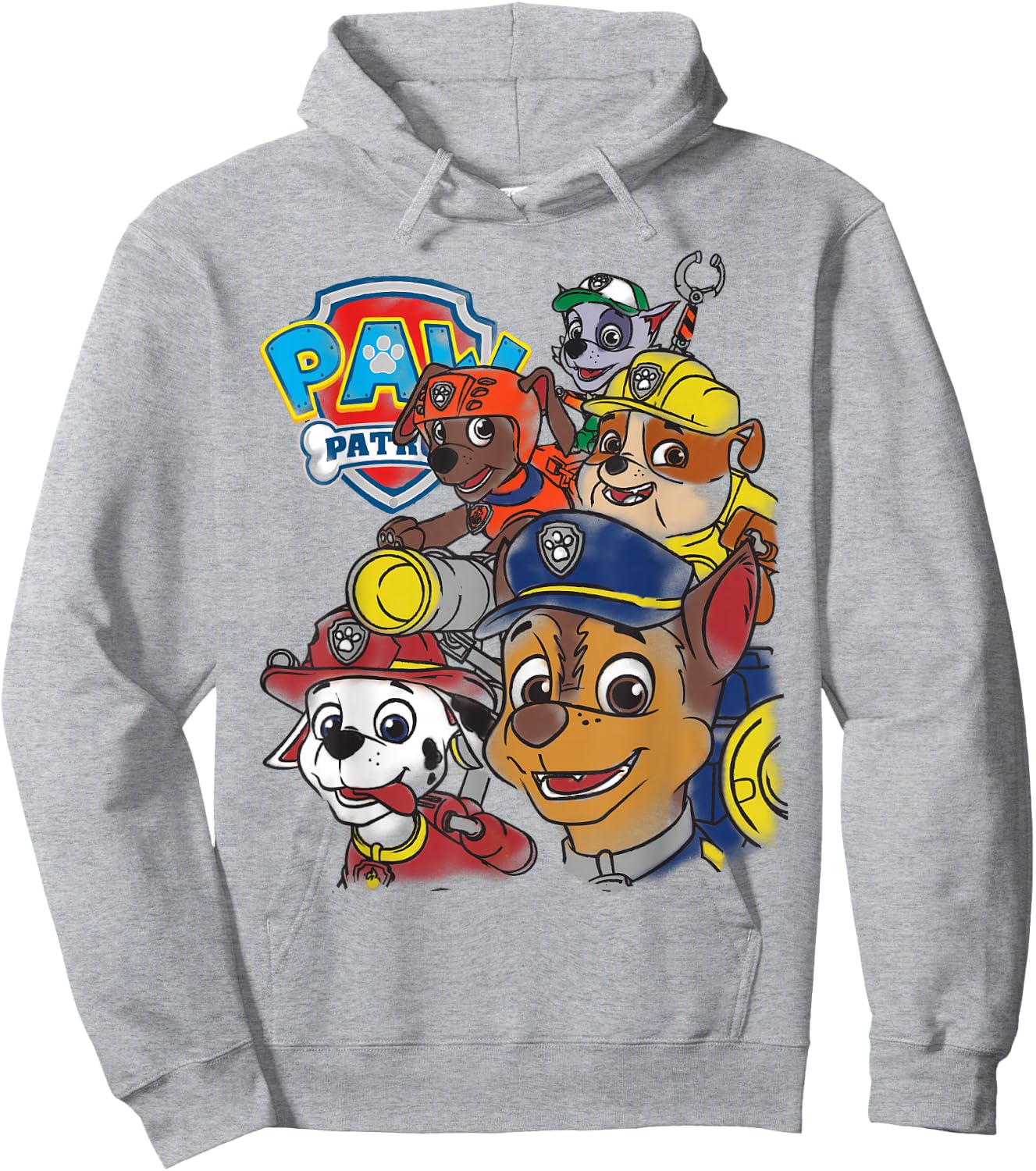 PAW Patrol Rescue Pup Group T- Shirts Hoodie - Hoodie | Ash