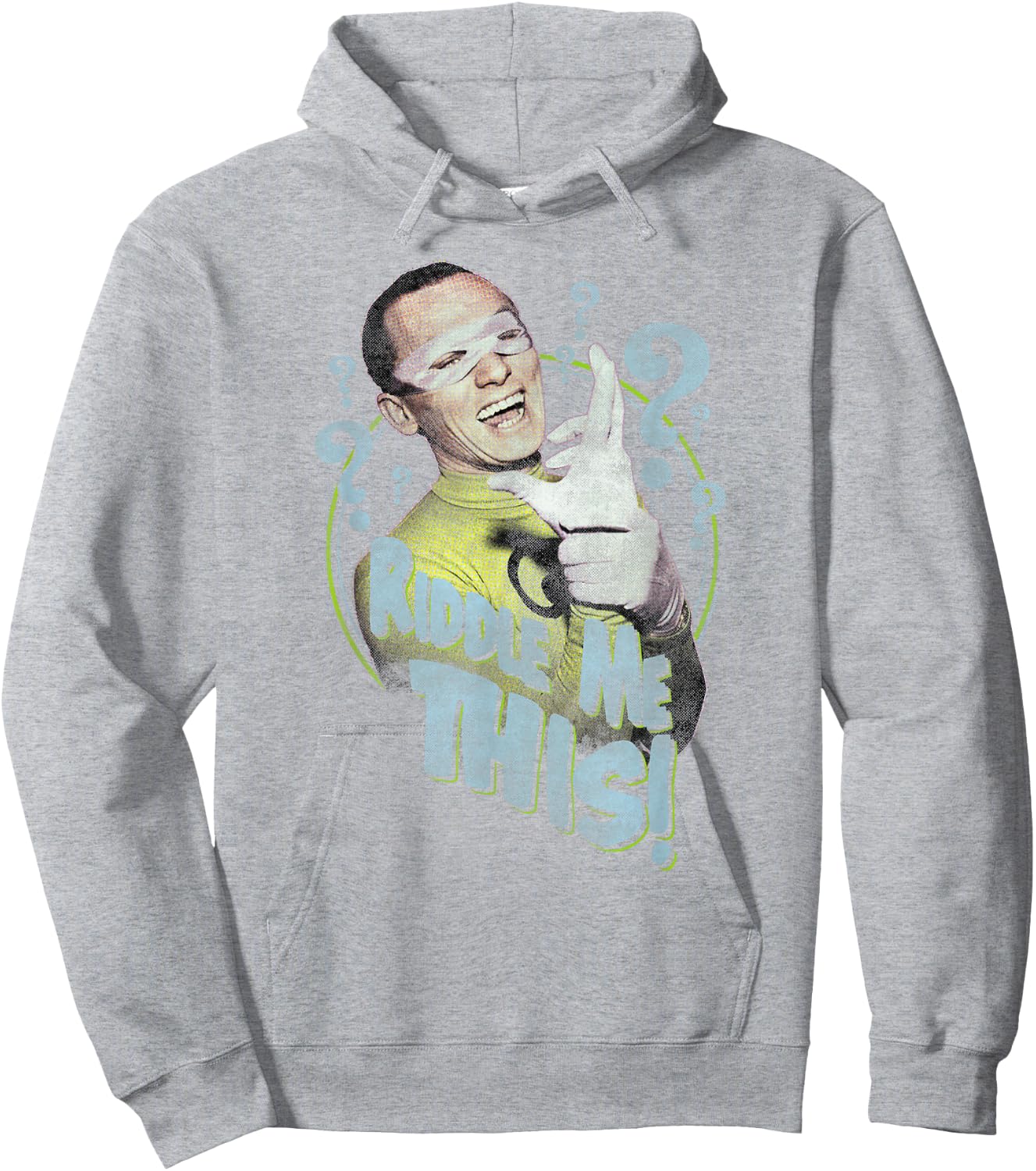 Batman Classic TV Series Riddle Me This T Shirt Hoodie - Hoodie | Ash