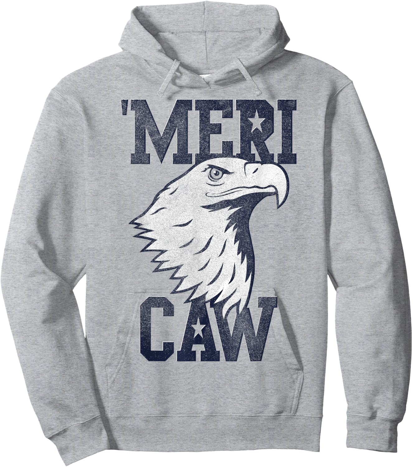 Meri Caw Eagle Head Hoodie - Hoodie | Ash