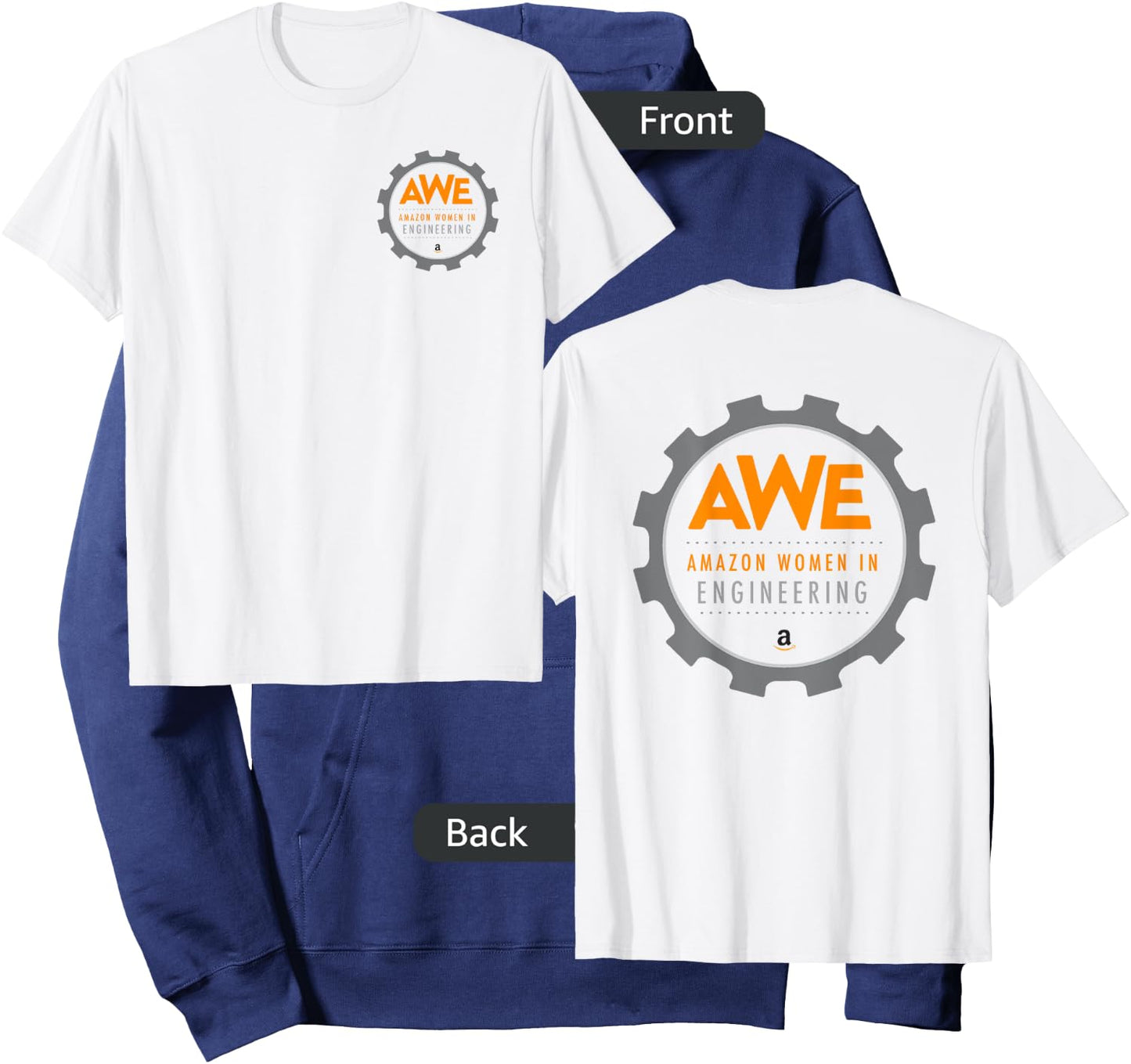 AWE Full Gear T Shirt (light colors) Hoodie - Hoodie | Navy
