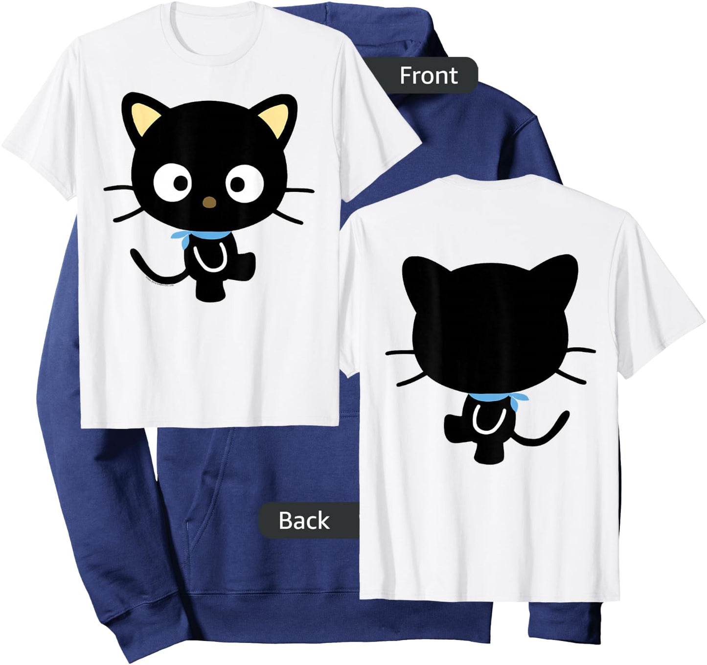 Chococat Front and Back Shirt Hoodie - Hoodie | Navy