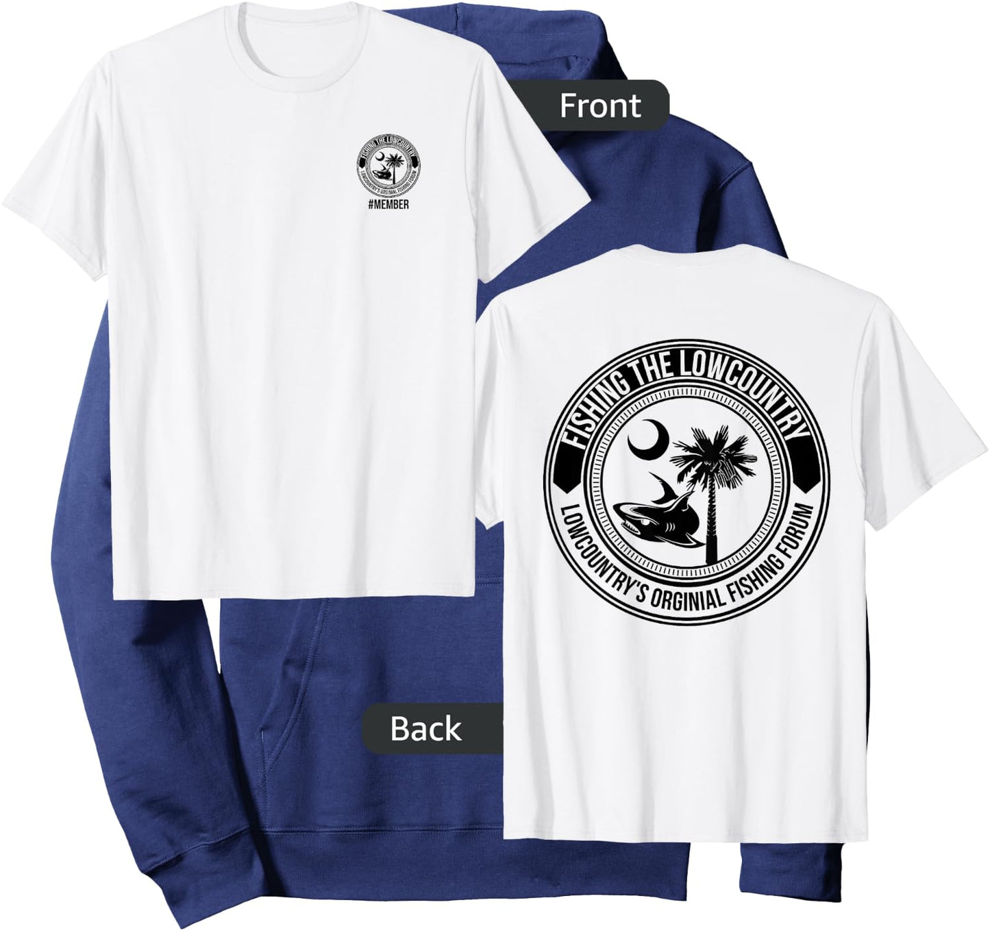 Fishing The Lowcountry Forum Beaufort Charleston Hoodie - Hoodie | Navy