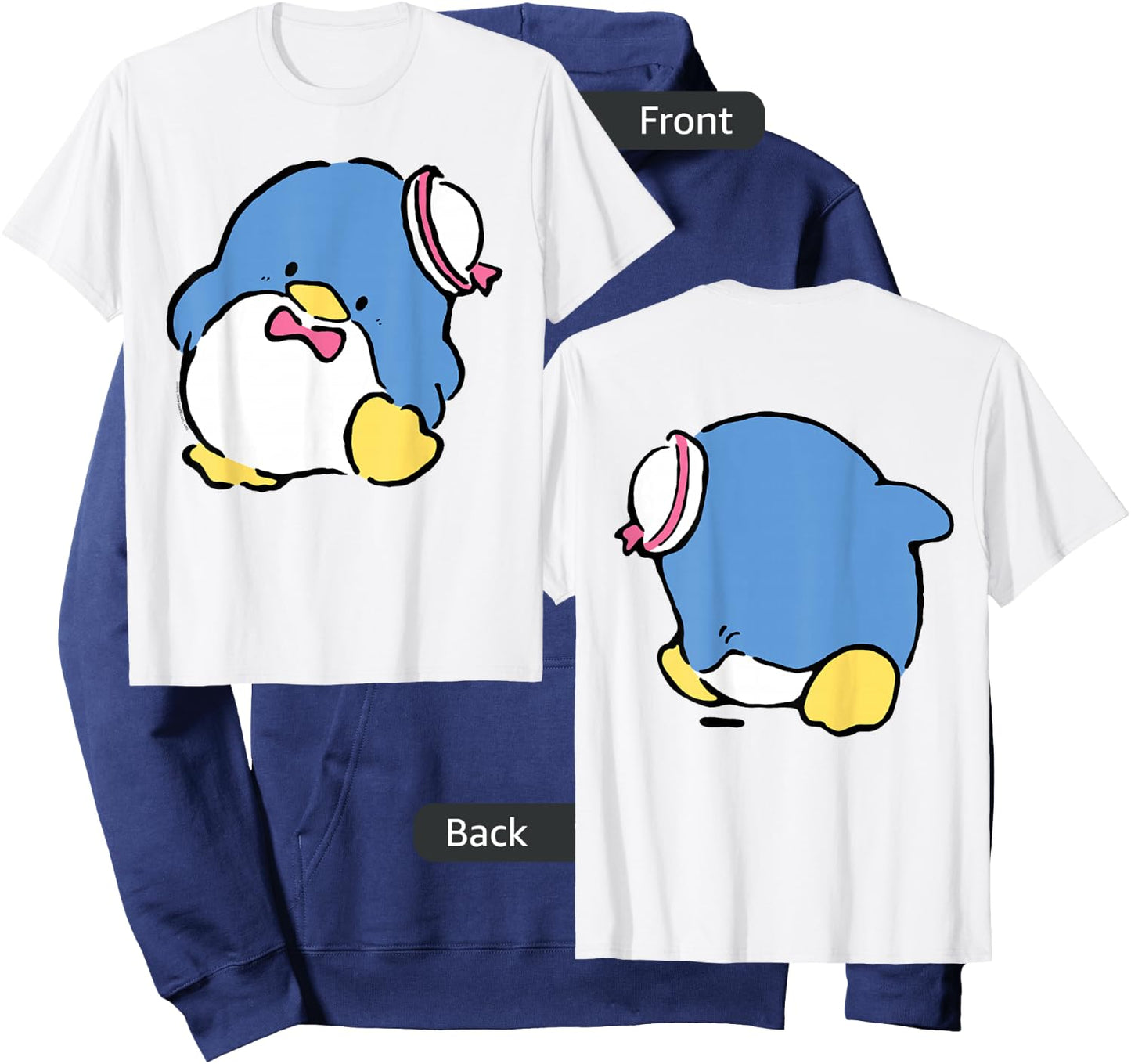 Tuxedosam Front and Back Shirt Hoodie - Hoodie | Navy
