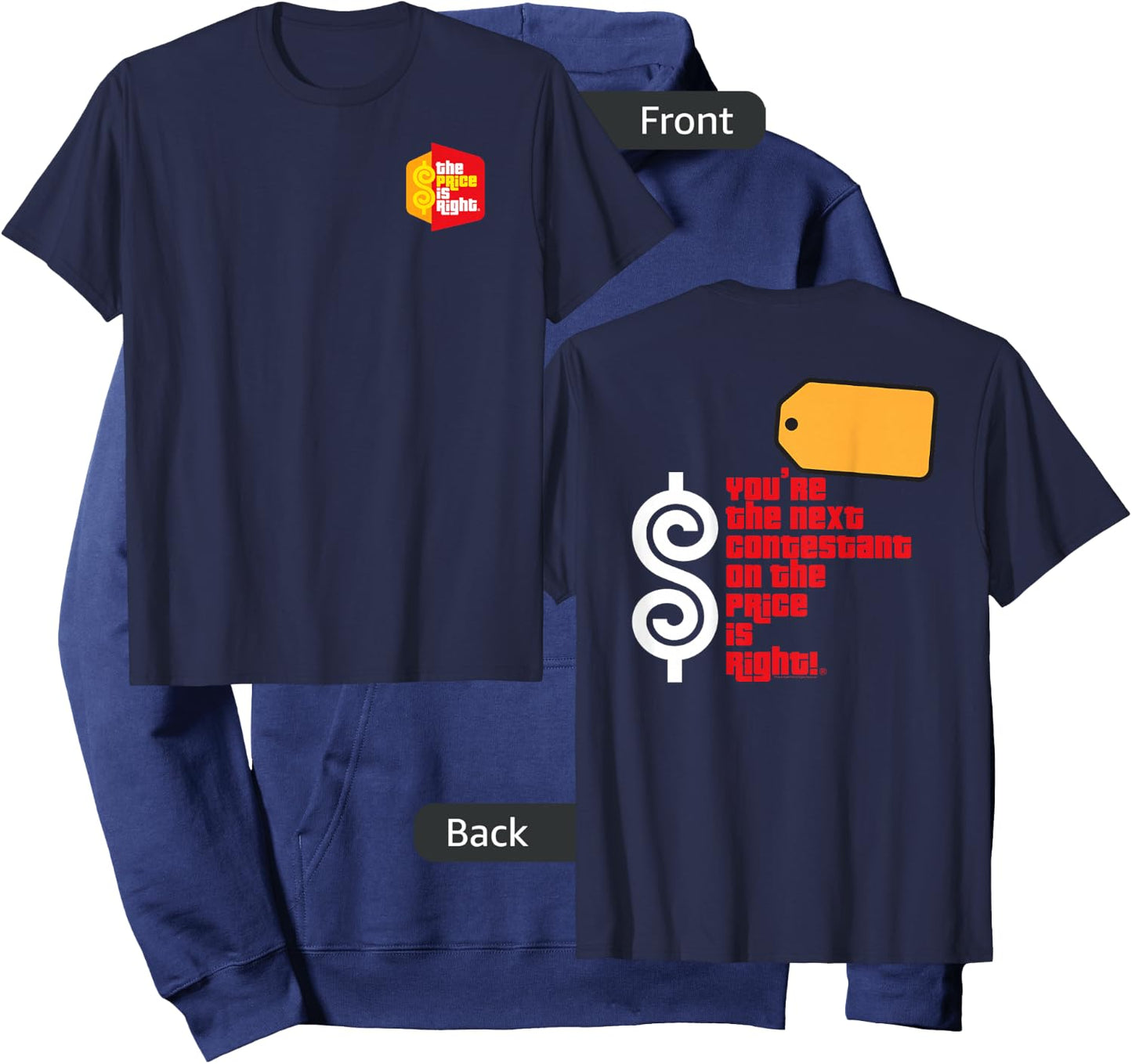 Price is Right : You're the Next Contestant - -Adults, Blue, Small Hoodie - Hoodie | Navy