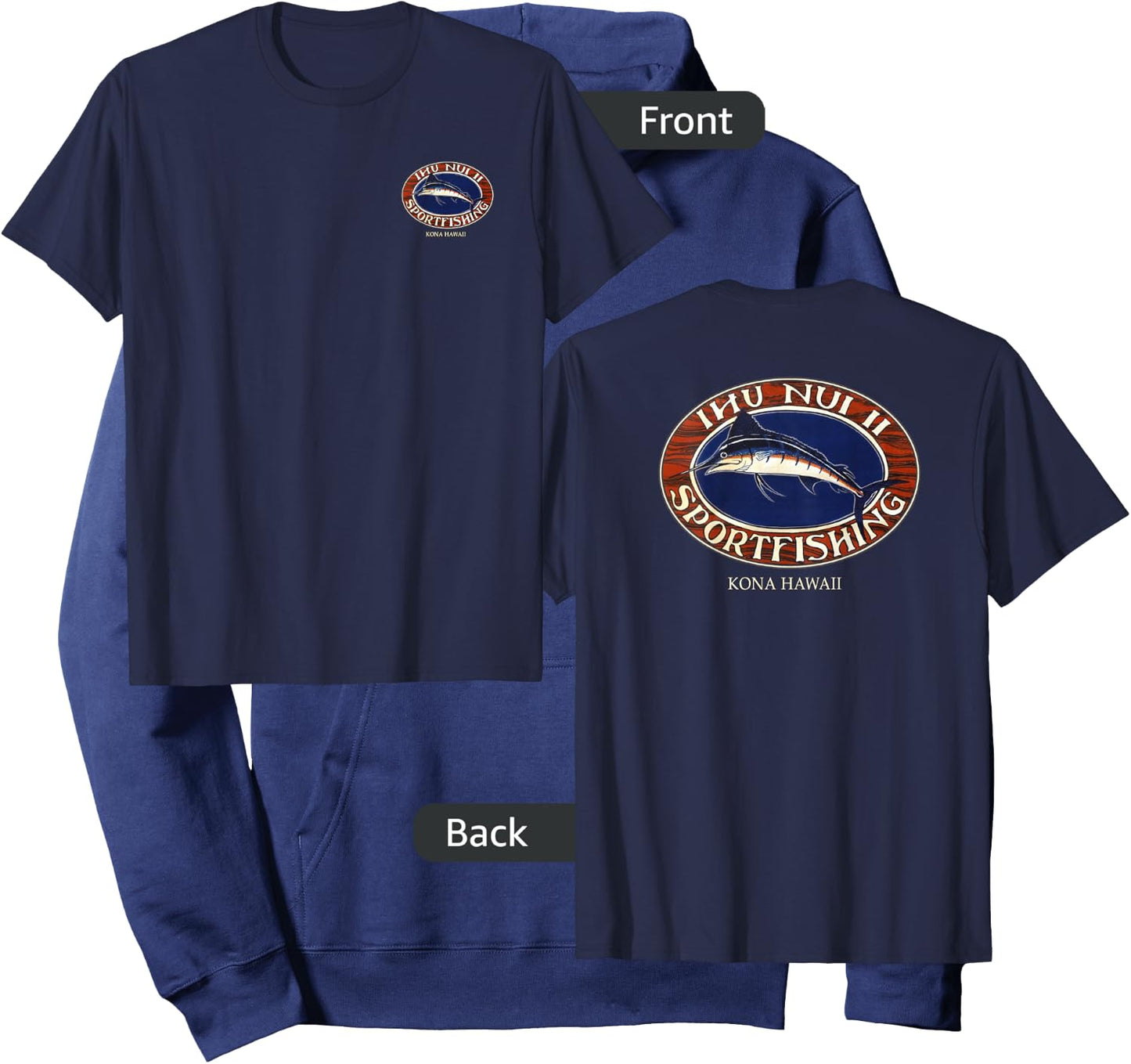 Ihu Nui II Sportfishing - Fishing Hoodie - Hoodie | Navy