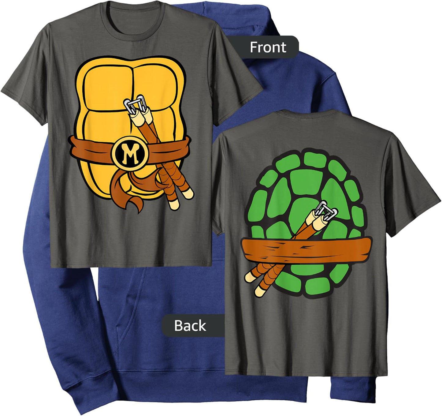 Teenage Mutant Ninja Turtles Michelangelo Shell Hoodie - Hoodie | Navy