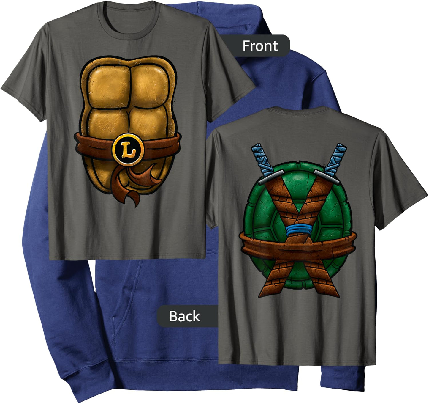 Teenage Mutant Ninja Turtles Leonardo Shell Graphic Hoodie - Hoodie | Navy