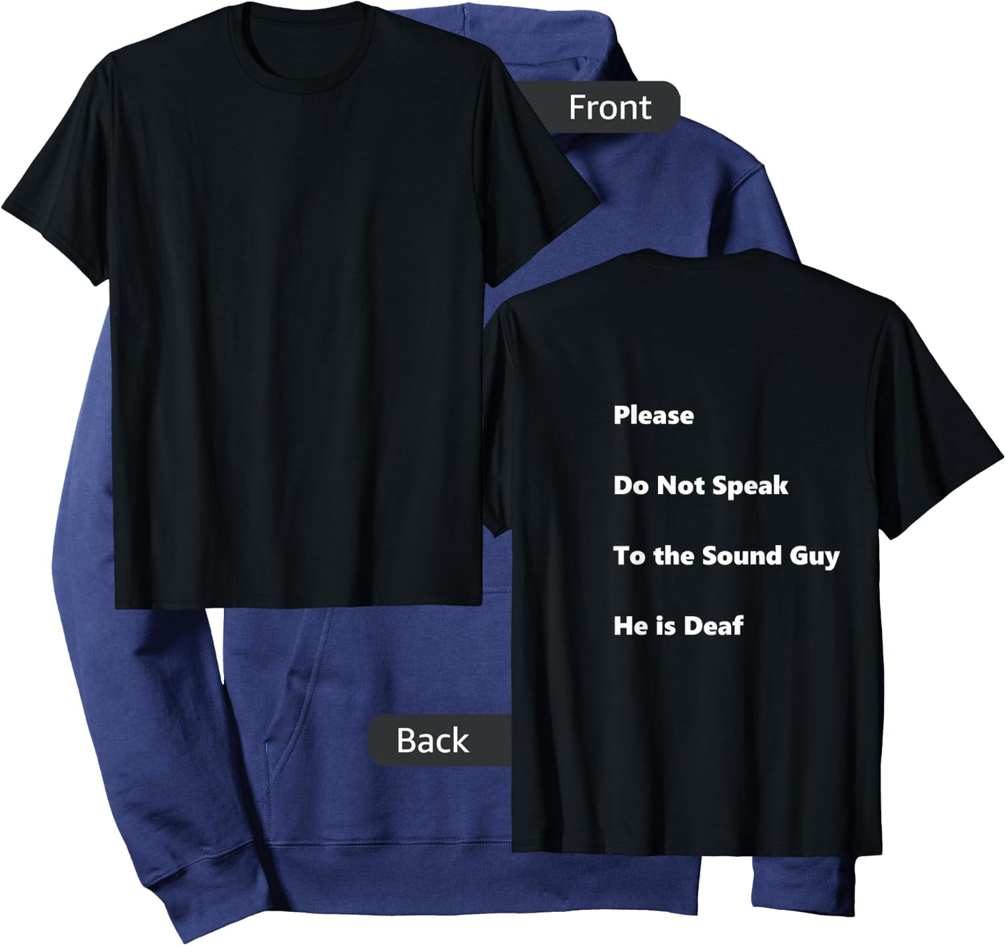 Please Do Not Speak To The Sound Guy Hoodie - Hoodie | Navy