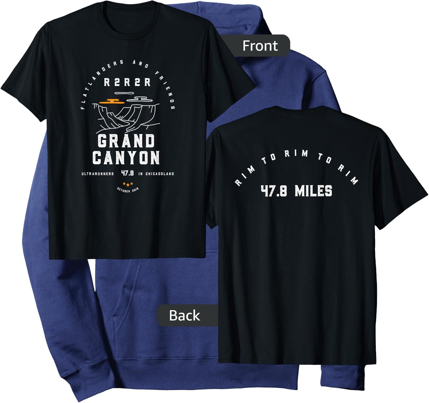 R2R2R Regular T Hoodie - Hoodie | Navy