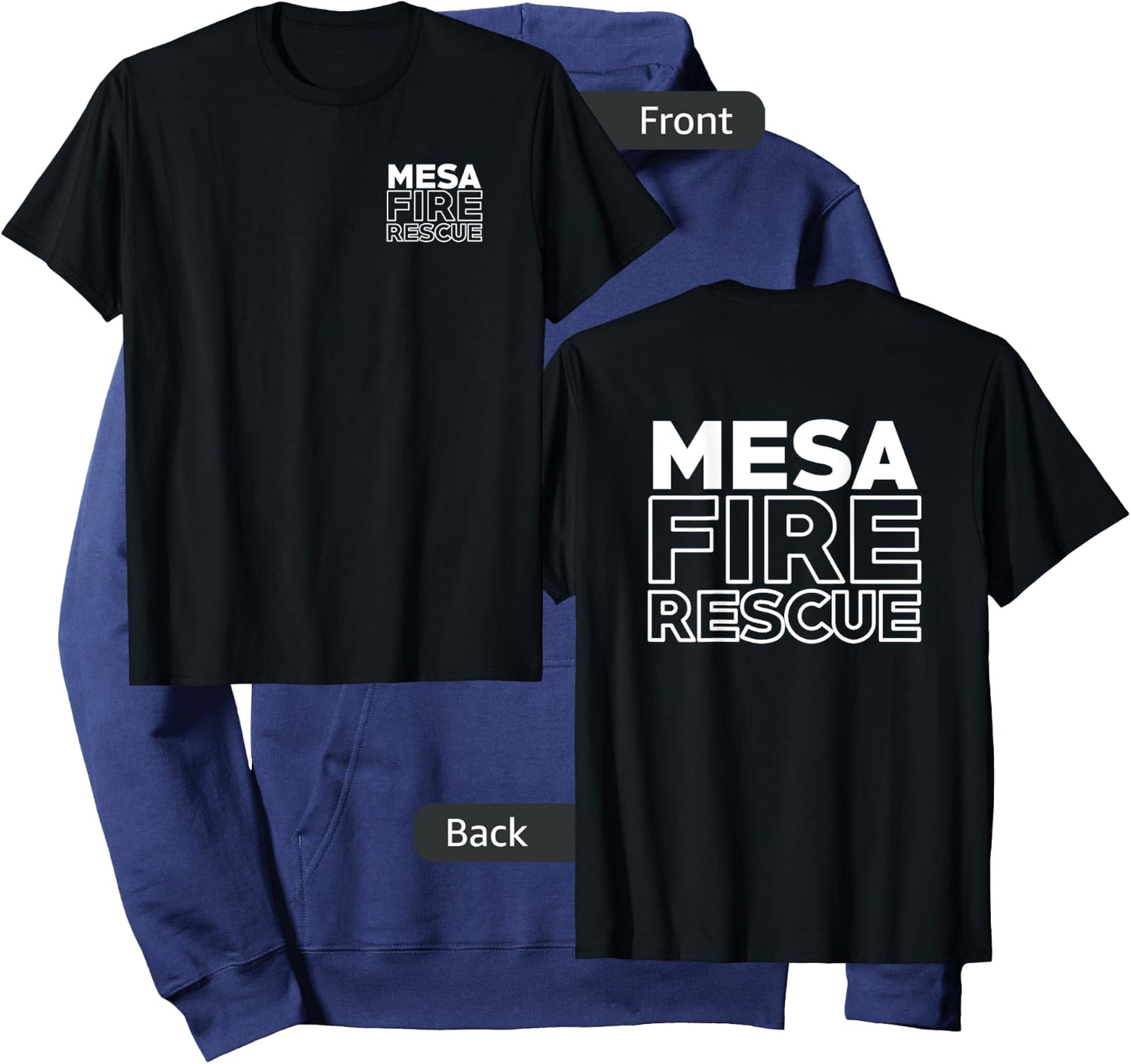 City of Mesa Fire Rescue Arizona Firefighter Duty Hoodie - Hoodie | Navy