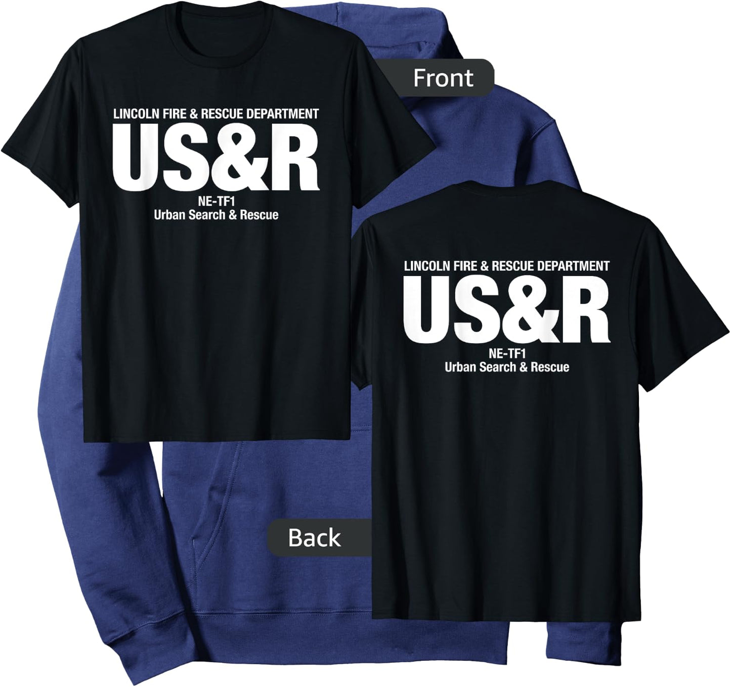 Urban Search & Rescue Nebraska Task Force 1 NE-TF1 Uniform Hoodie - Hoodie | Navy