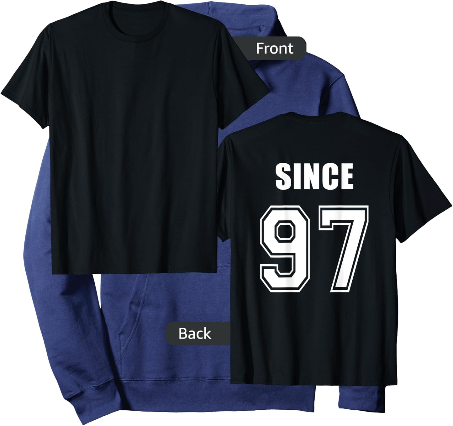 Together since 1997 -couple shirts-Lovers Shirts- King Queen Hoodie - Hoodie | Navy