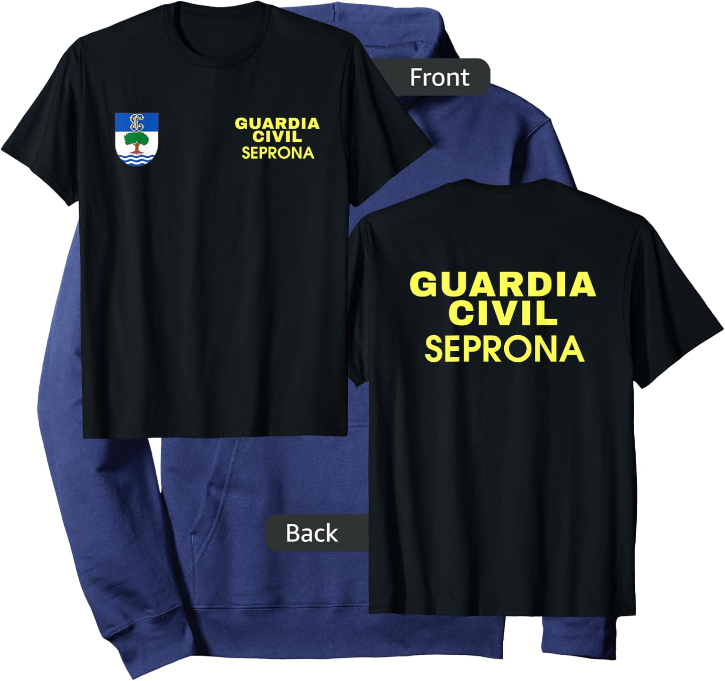 Spain Police Apparel - Policia España Guardia Civil Seprona Hoodie - Hoodie | Navy