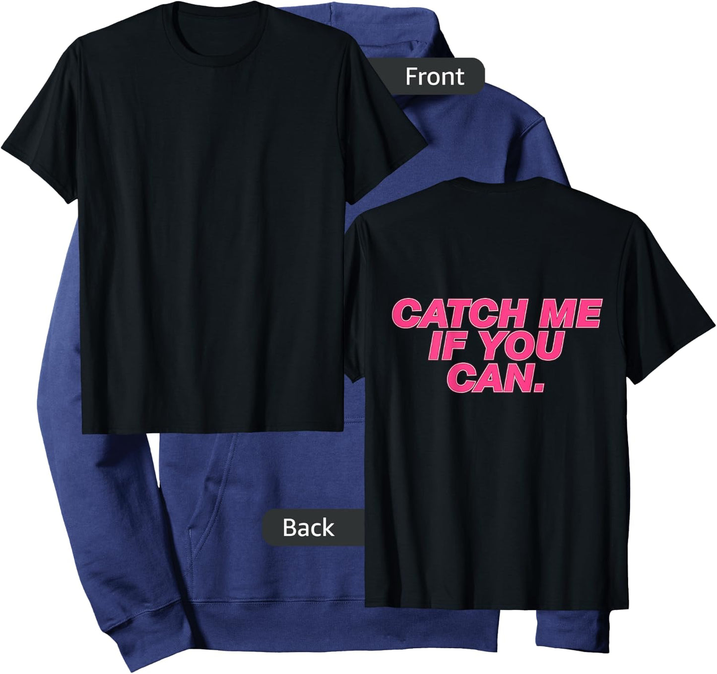 Funny Girls Running Shirt - Catch Me If You Can Hoodie - Hoodie | Navy