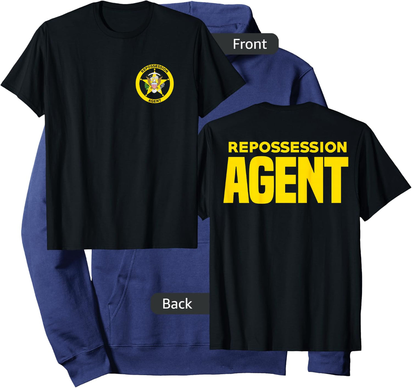 Repossession Agent Vehicle Debt Collections Recovery Hoodie - Hoodie | Navy