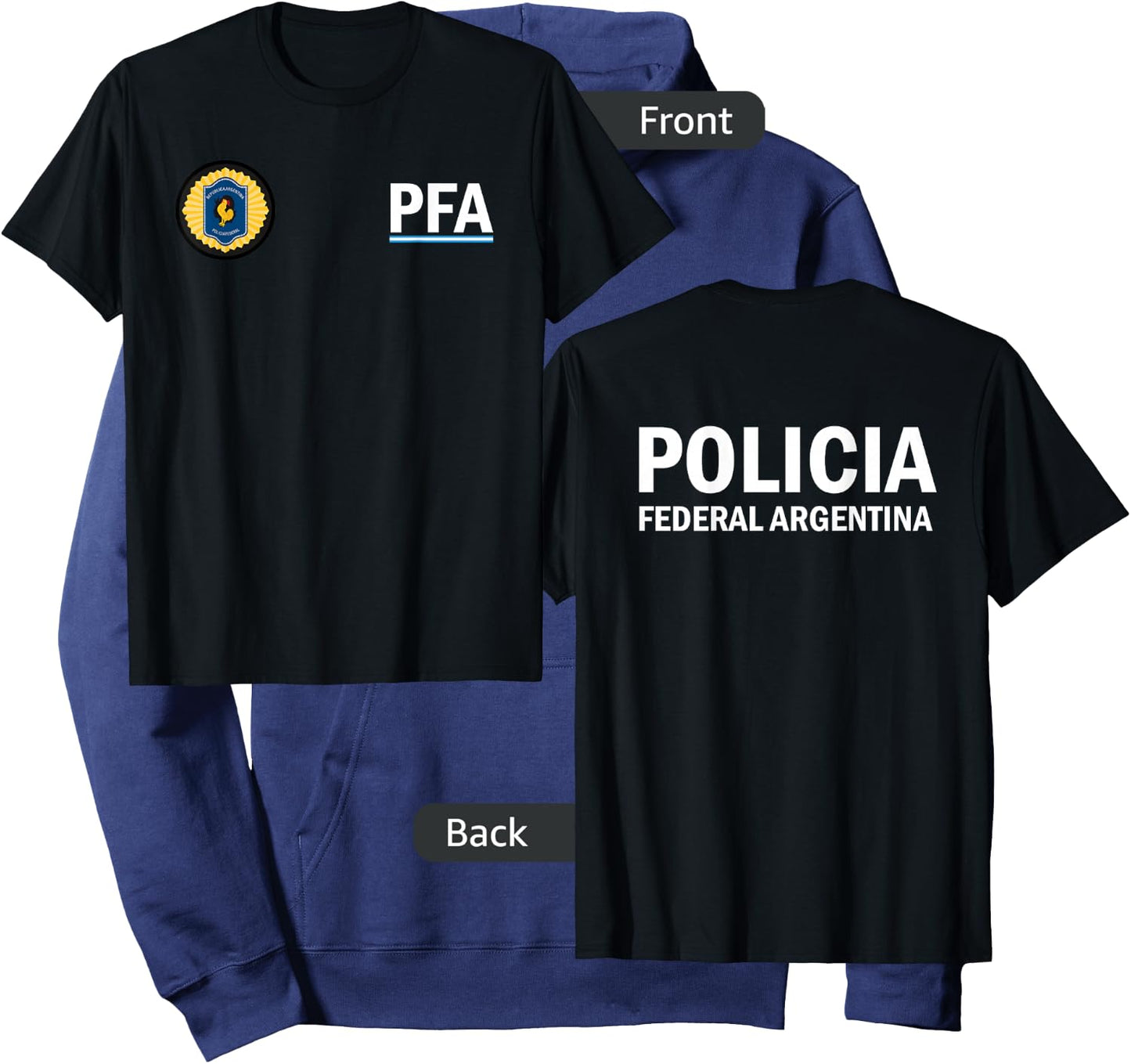 Argentina Police Apparel - Policia Federal Argentina Hoodie - Hoodie | Navy