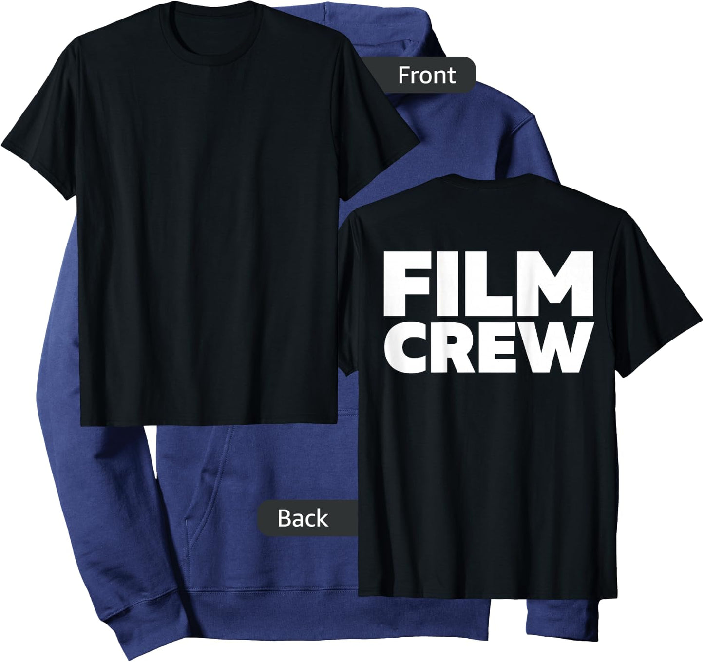 Film Crew Shirt Print On Back Filming Movie Set Hoodie - Hoodie | Navy