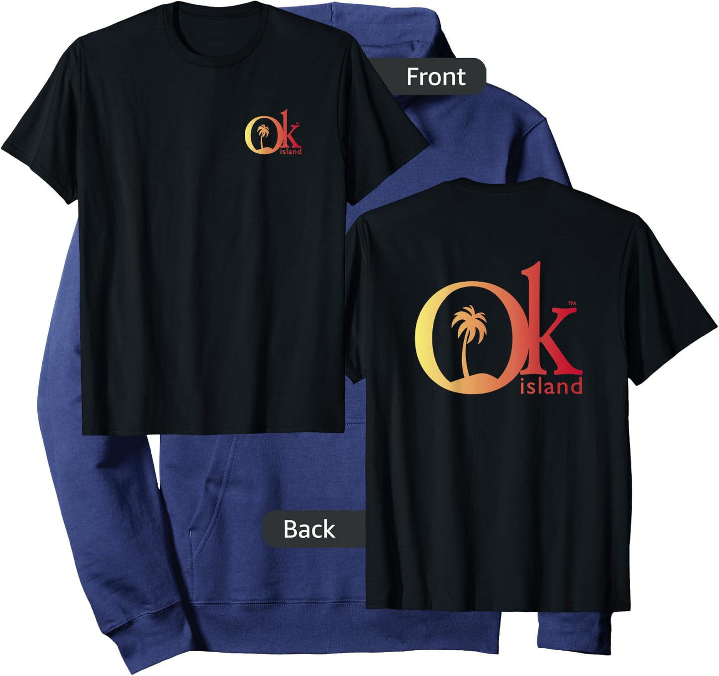 Okaloosa Island Destin Gulf Coast Florida Retro Beach Surfer Men Women Kids Hoodie - Hoodie | Navy