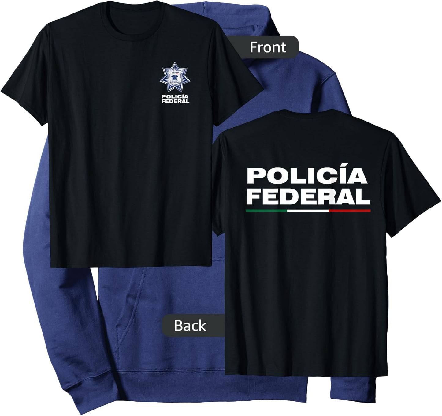 Mexican Police Apparel - Policia Federal de Mexico Hoodie - Hoodie | Navy