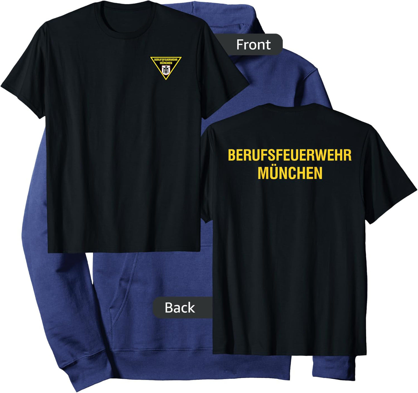 Feuerwehr Munich Munchen Germany Fire Department Firefighter Hoodie - Hoodie | Navy