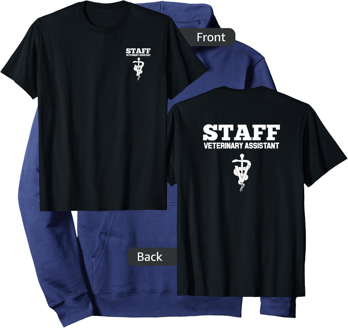 Veterinary Assistant Vet Staff Employee Uniform Hoodie - Hoodie | Navy