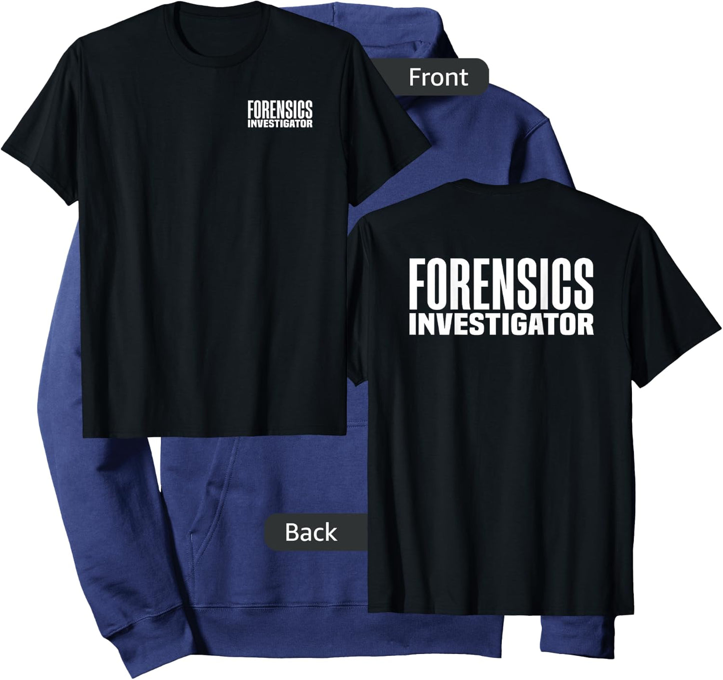 Forensics Crime Police Investigator Detective Policemen Duty Hoodie - Hoodie | Navy