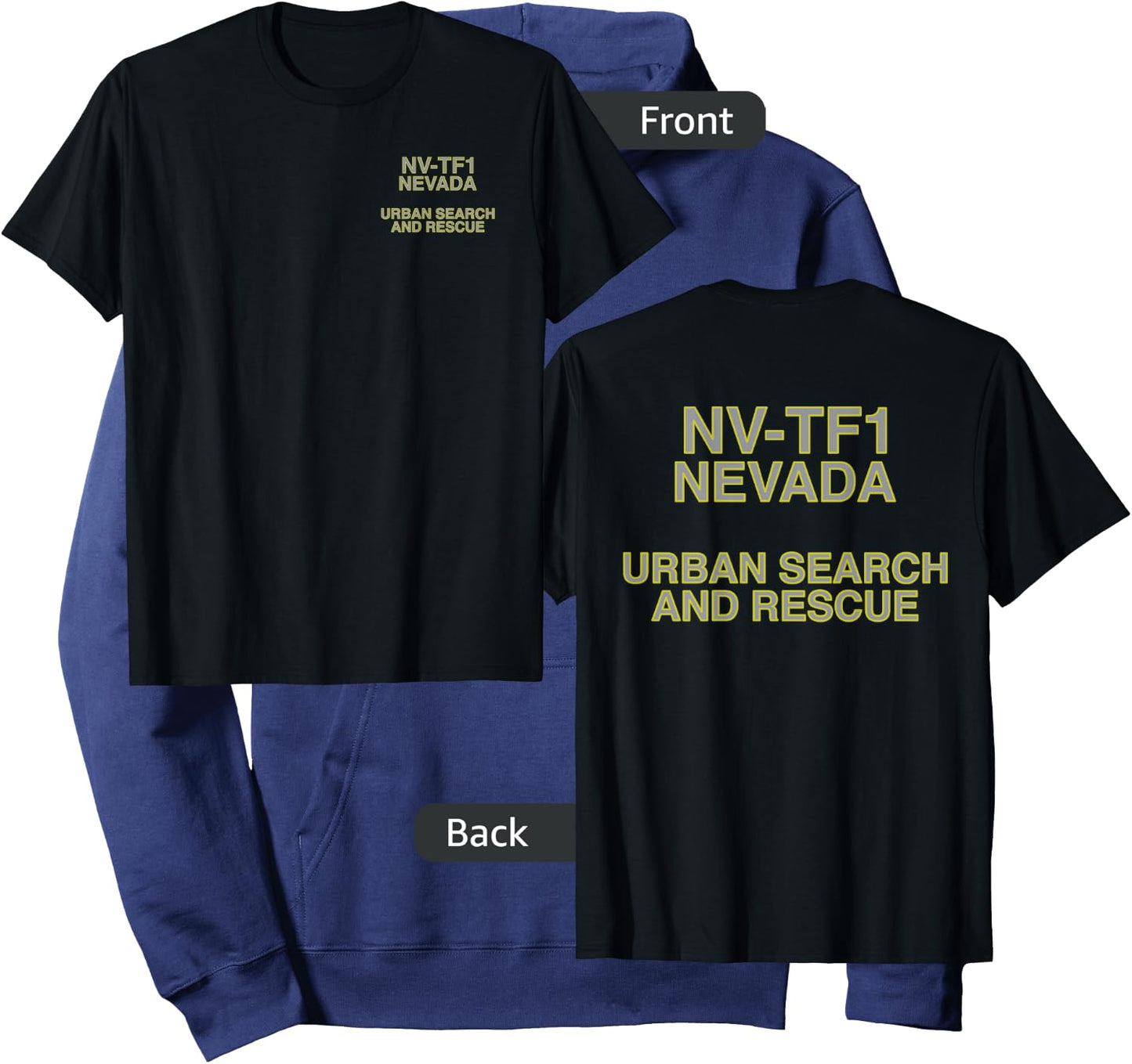 Urban Search & Rescue Nevada Task Force 1 NV-TF1 Duty Hoodie - Hoodie | Navy