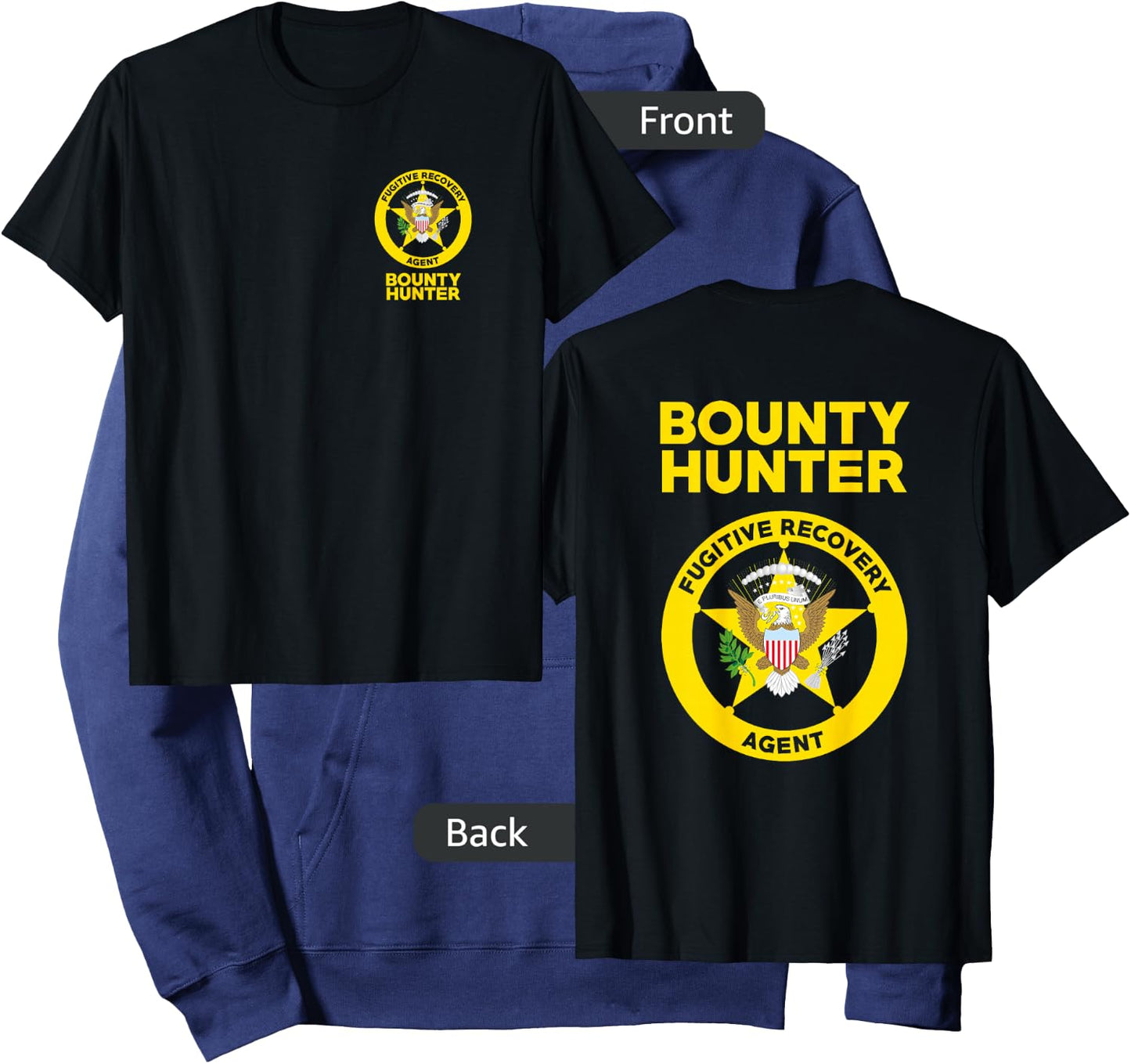 Bounty Hunter Fugitive Recovery Agent Bail Bondsman Duty Hoodie - Hoodie | Navy