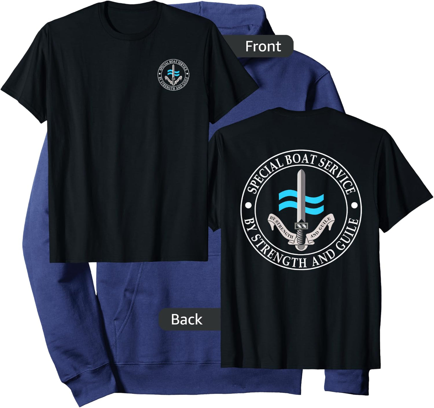 UK Special Boat Service SBS Hoodie - Hoodie | Navy