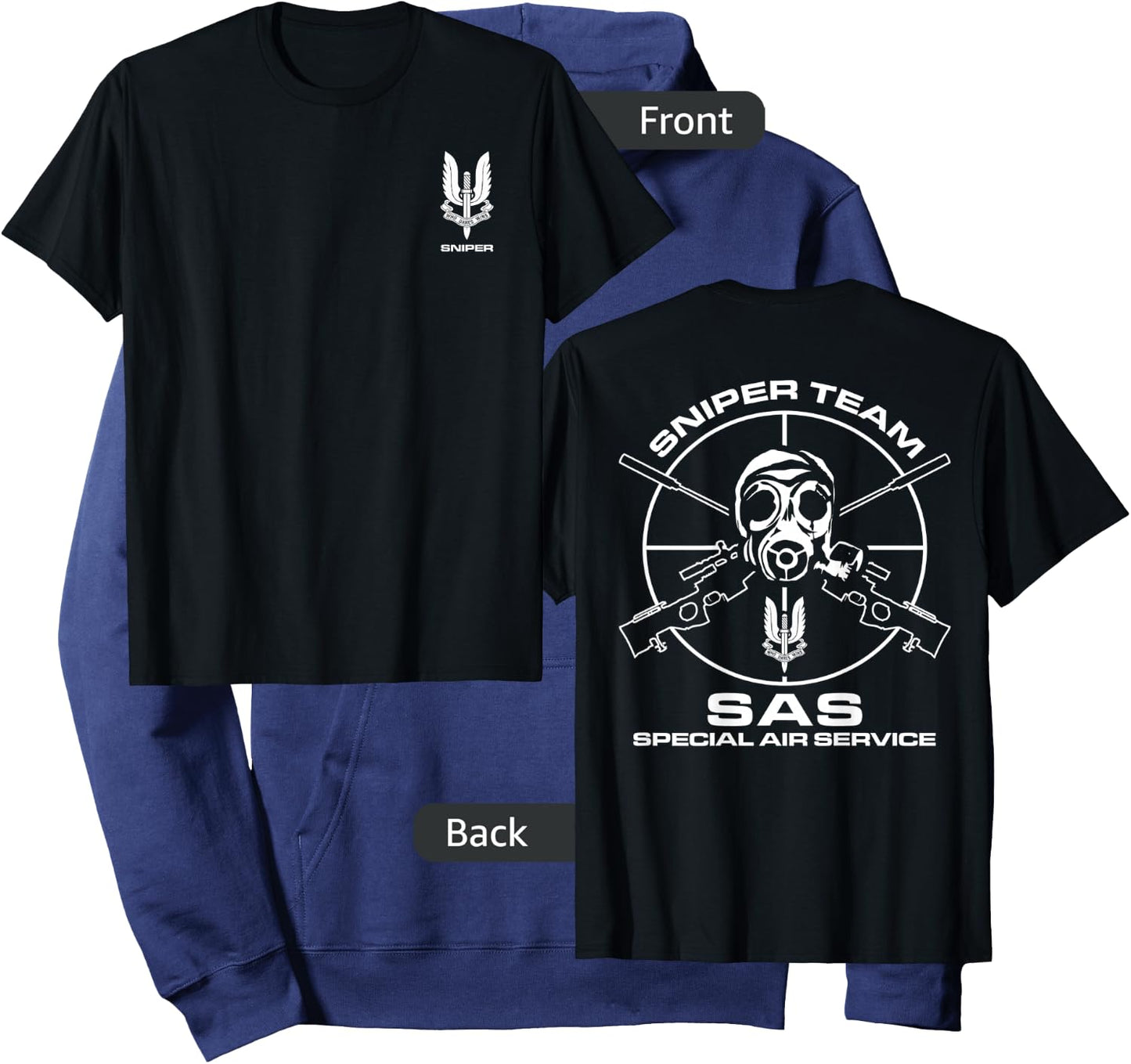 SAS Special Forces Sniper Hoodie - Hoodie | Navy