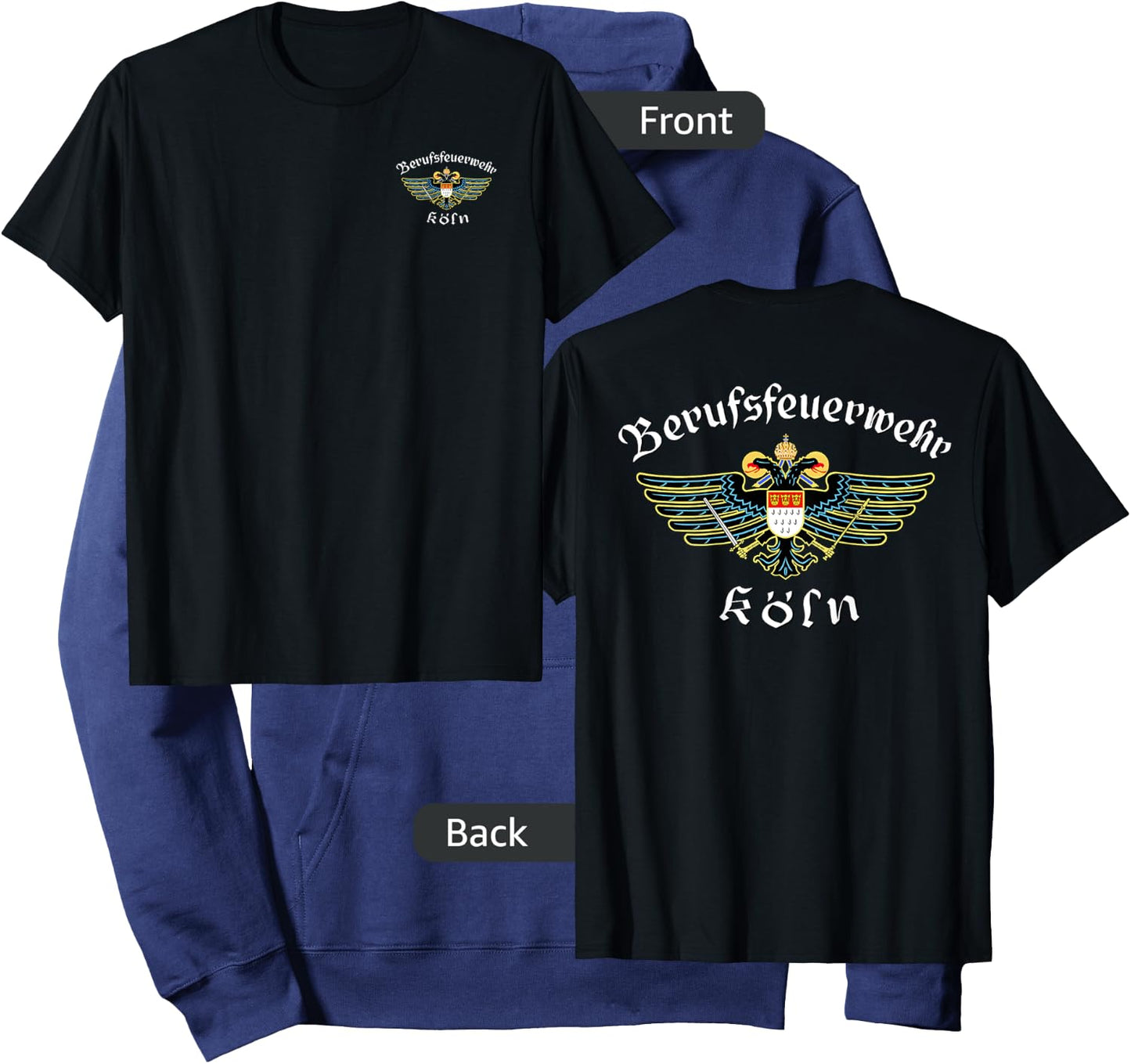 mechaproject Men's Cologne Germany Koln Fire Department Firefighter Hoodie - Hoodie | Navy