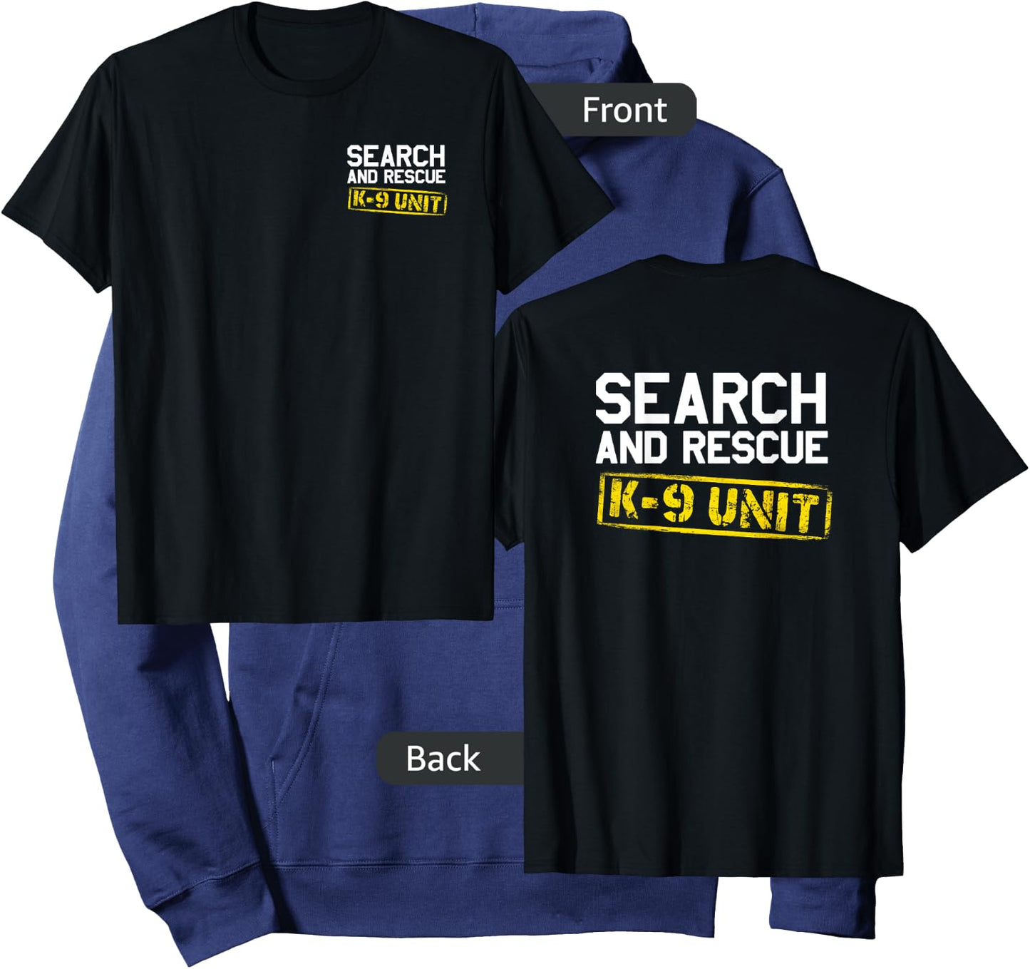 K9 Thin Orange Line Search & Rescue SAR K-9 Team Hoodie - Hoodie | Navy