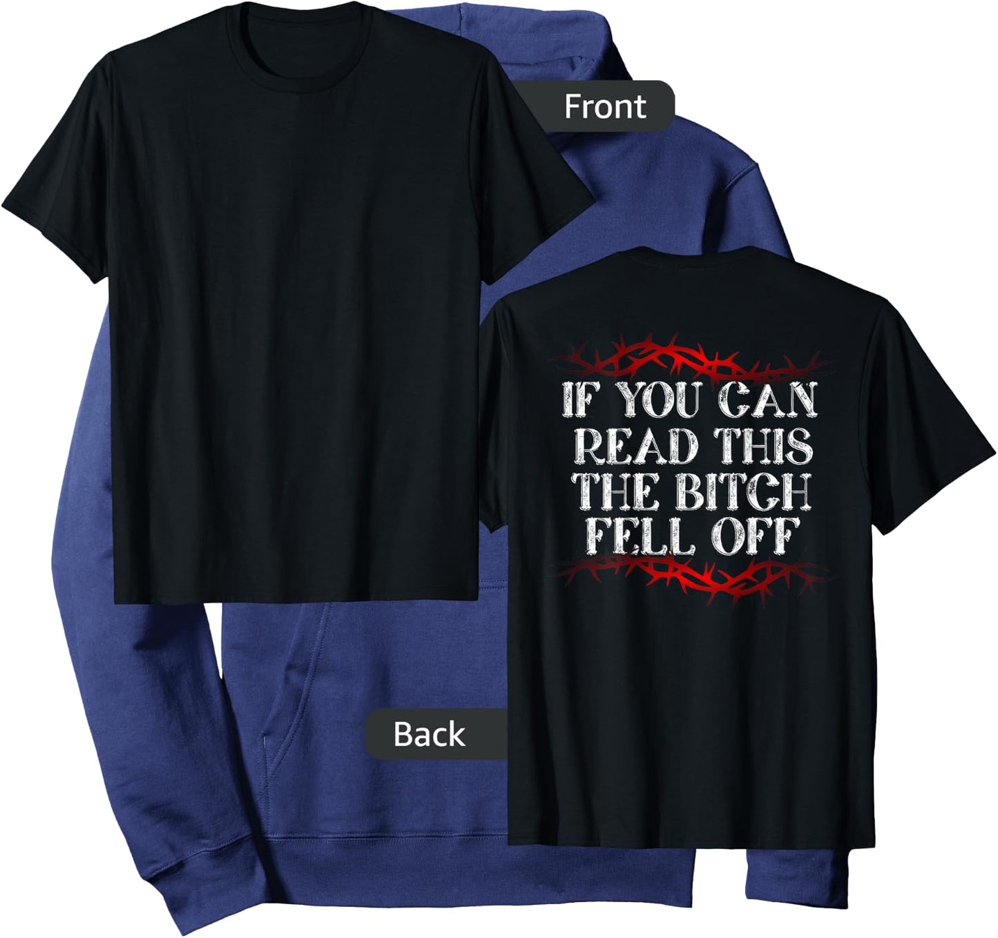 If You Can Read This The Bitch Fell Off Hoodie - Hoodie | Navy