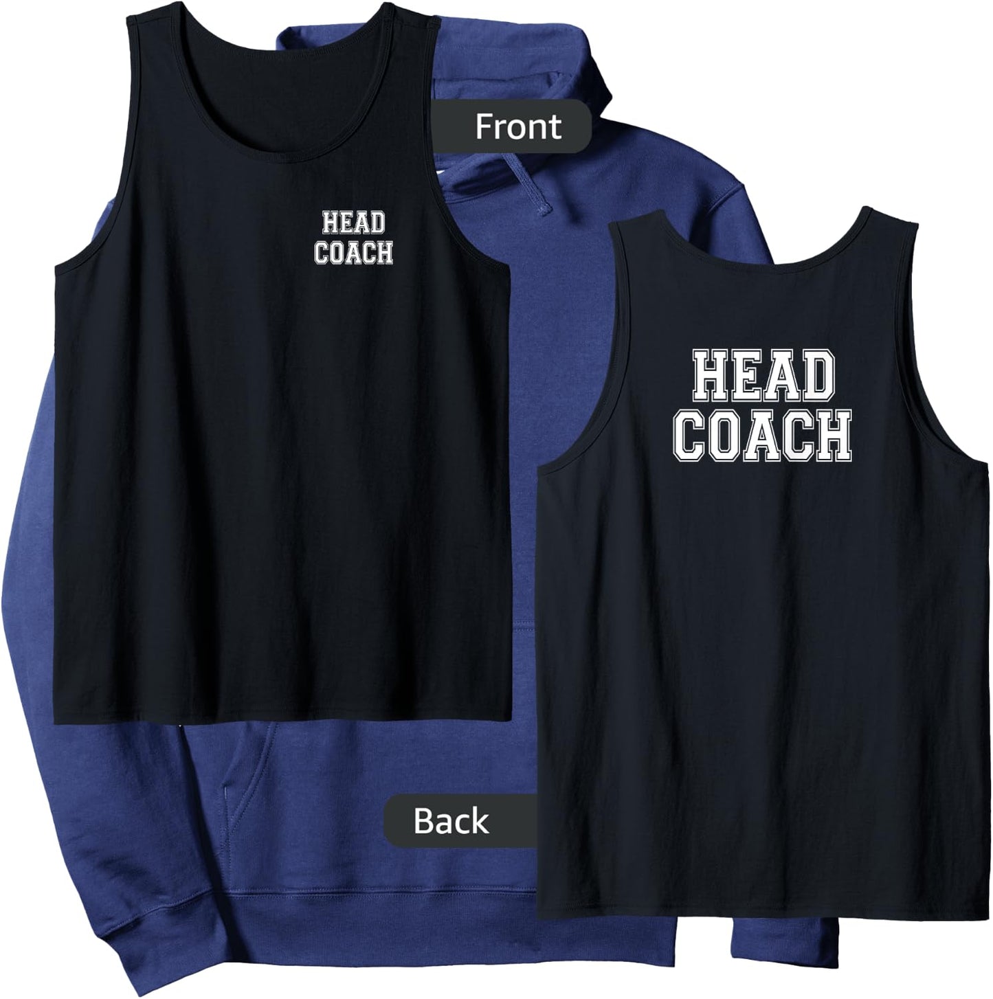 Head Coach front with letter athletic style for Hoodie - Hoodie | Navy