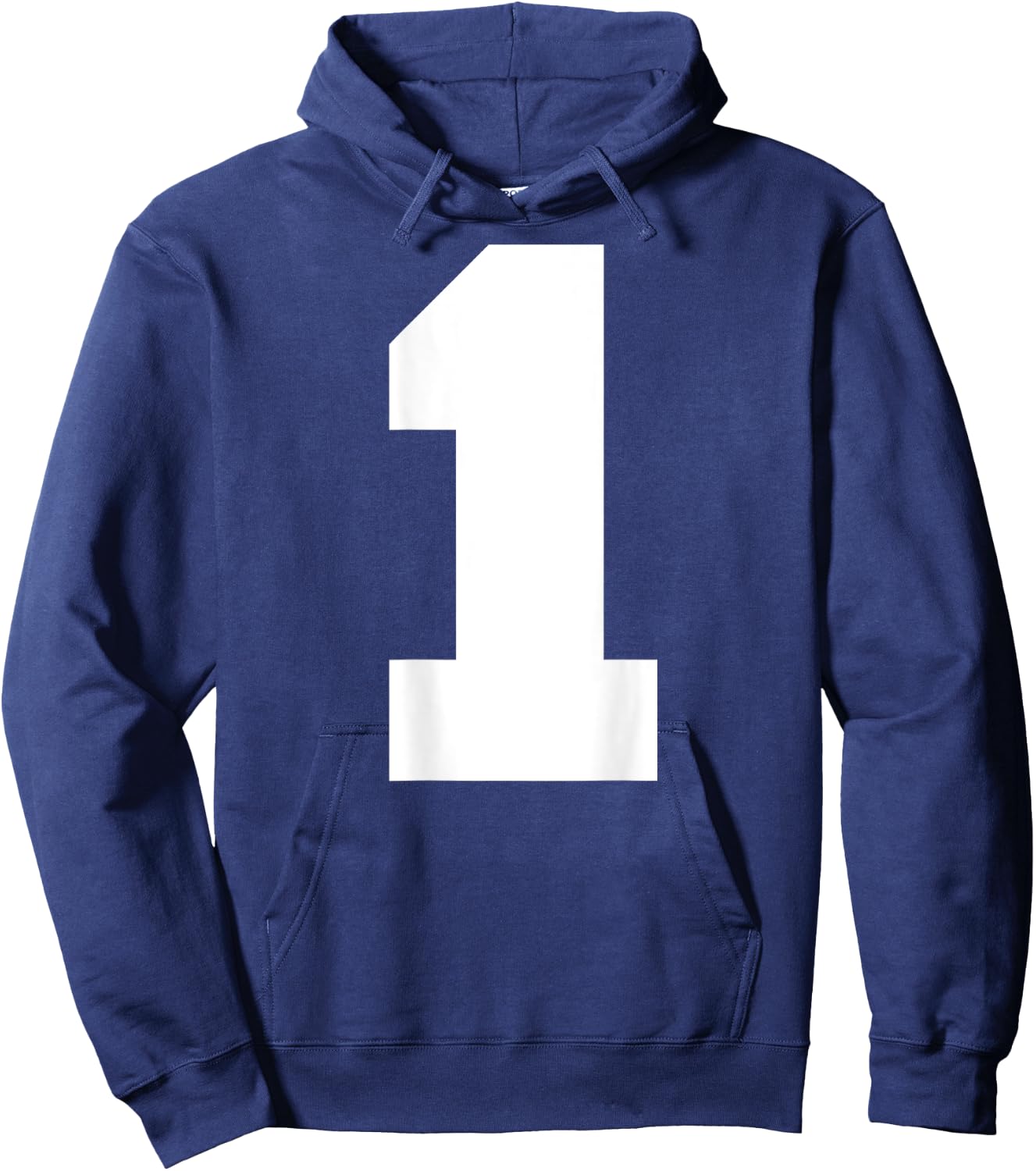 Number 1 (Printed on Back) Hoodie - Hoodie | Navy