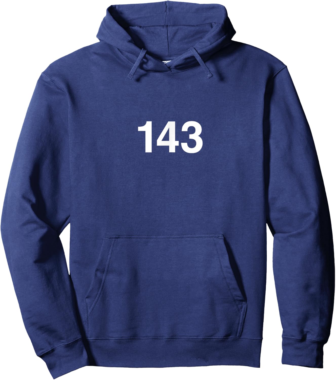 143 I Love You - Novelty Hoodie - Hoodie | Navy