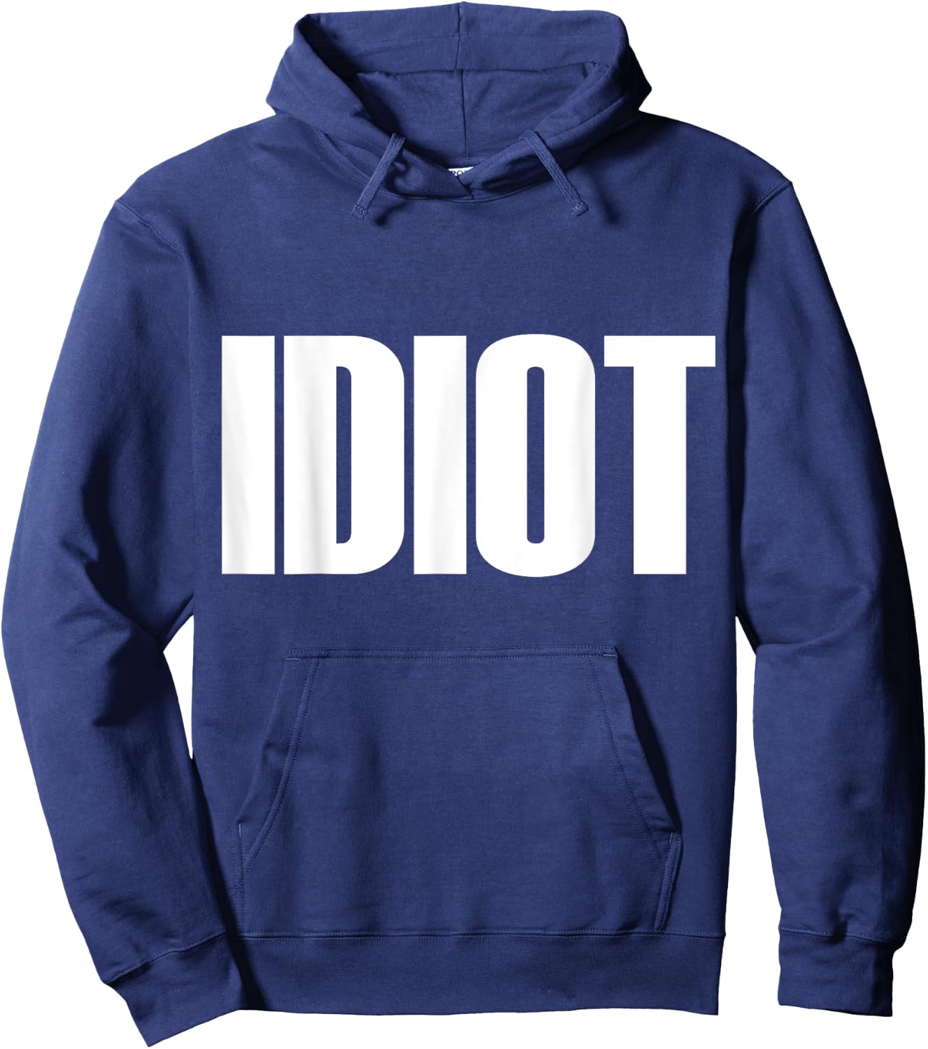 Men's Idiot t shirt - idiot shirt - idiot Small Black Hoodie - Hoodie | Navy