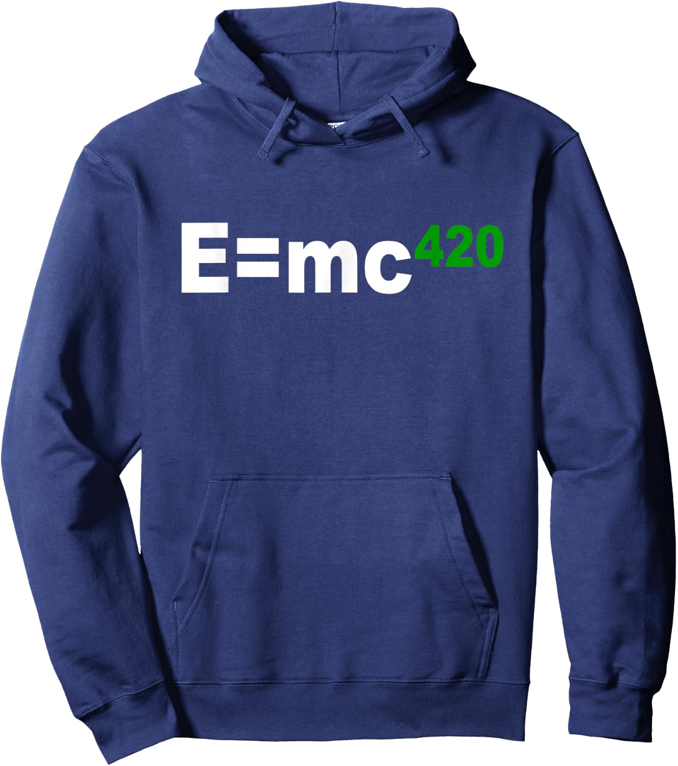 E is mc 420 Weed Pot Ganja Chemical Formula Hoodie - Hoodie | Navy