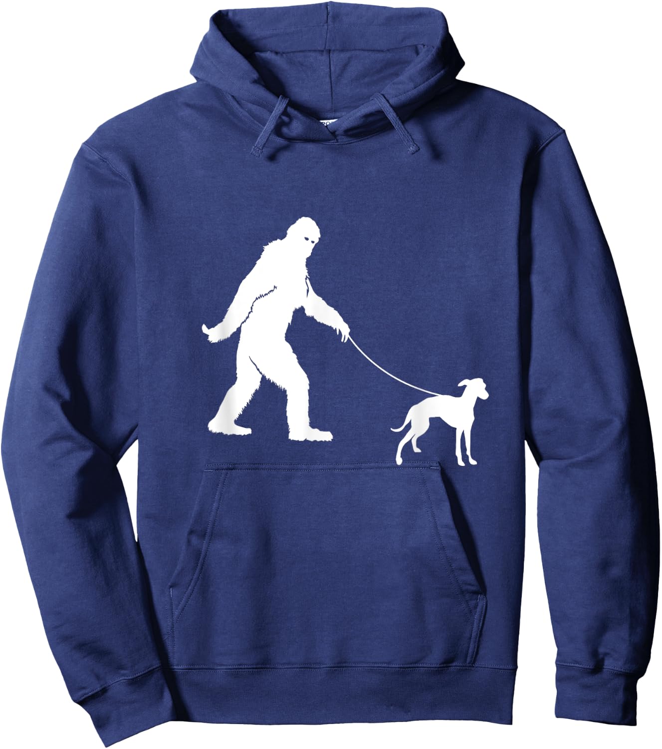 Bigfoot Fun Italian Greyhound Shirt Funny Sasquatch Dog Gift Hoodie - Hoodie | Navy