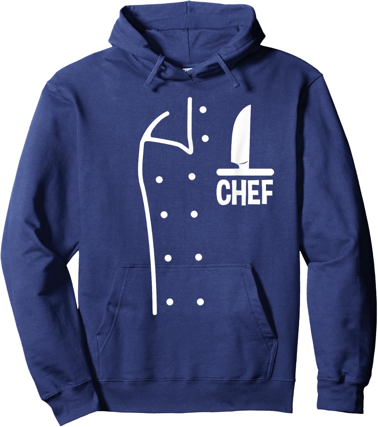 Funny Chef Uniform Faux Chef Costume Hoodie - Hoodie | Navy