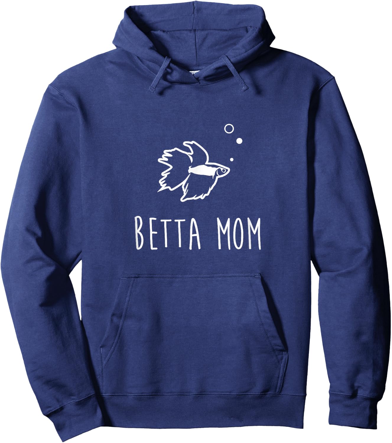 Betta Fish Betta Mom Funny Cute Pet Owner Gift Hoodie - Hoodie | Navy