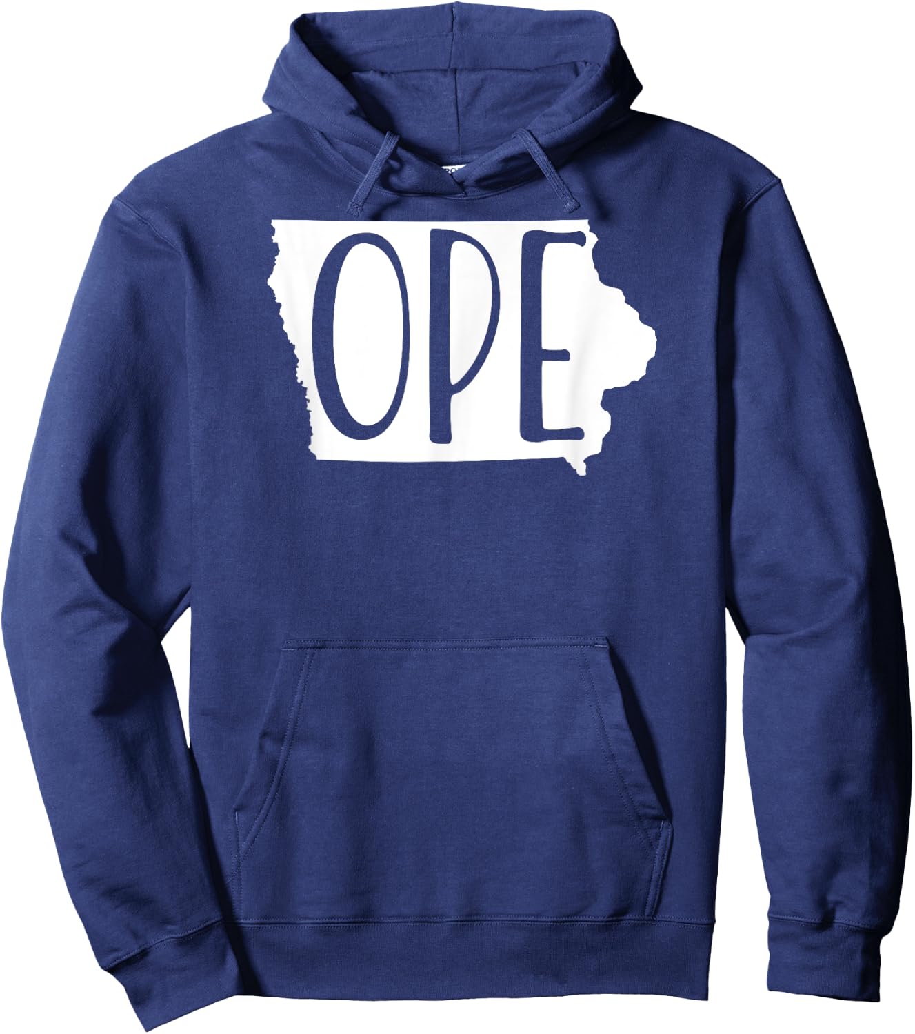 Iowa Funny Ope Native Iowan Graphic Hoodie - Hoodie | Navy