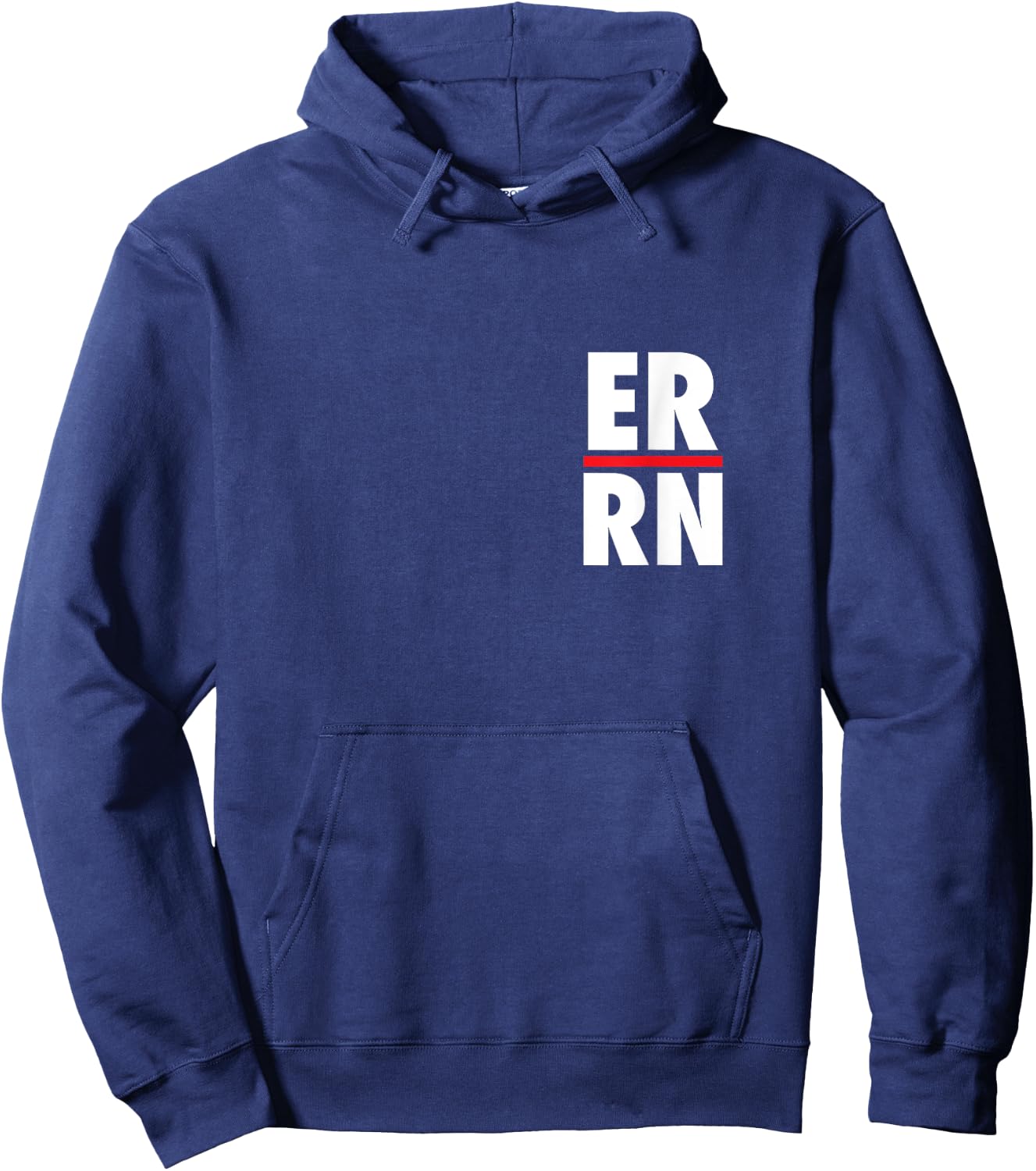 ER RN Emergency Room Registered Nurse Heart Edition Hoodie - Hoodie | Navy