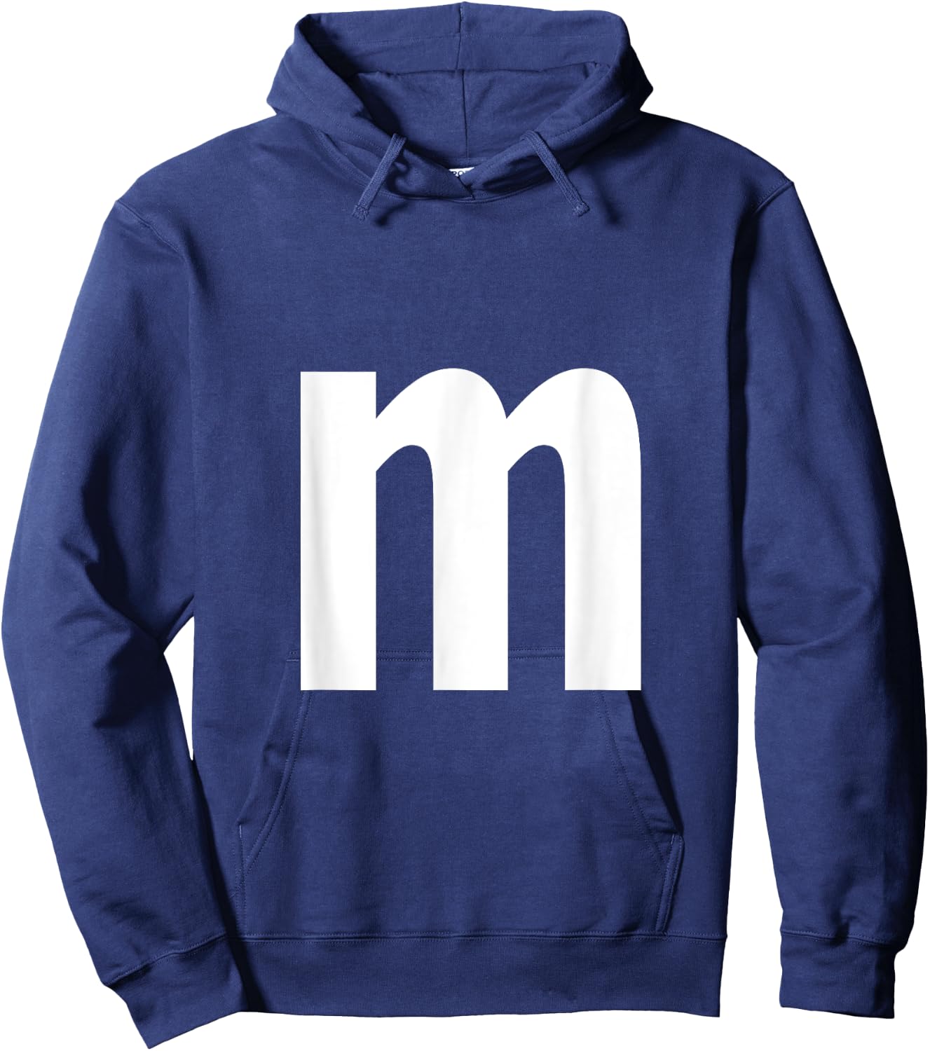 Alphabet Letter M (Lower case m) Hoodie - Hoodie | Navy