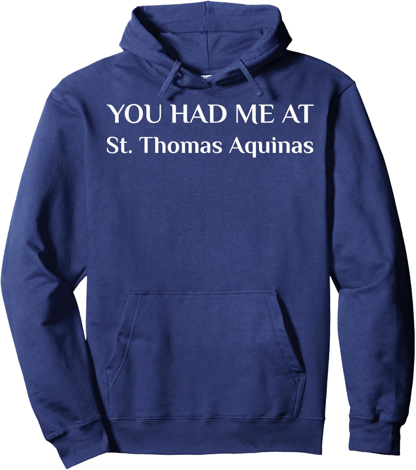 St. Thomas Aquinas Christian Confirmation Saint Church Hoodie - Hoodie | Navy
